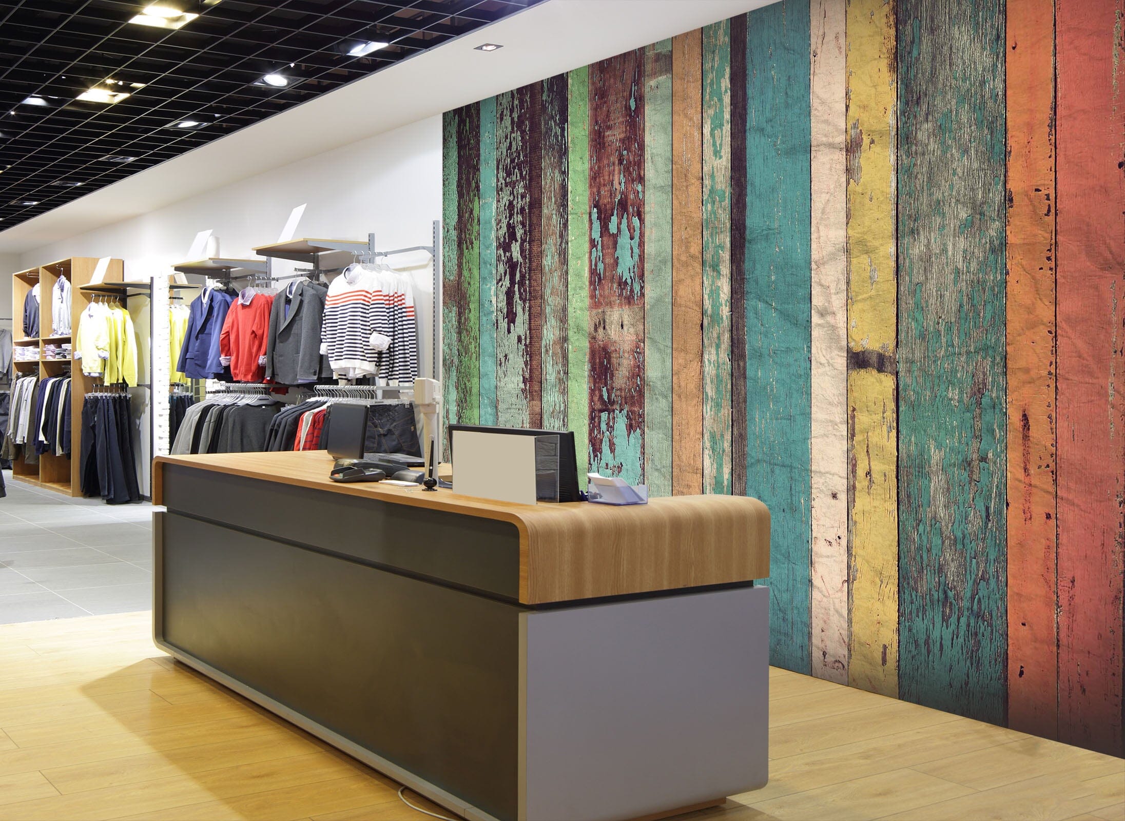 3D Green Wooden Board 116 Wall Murals Wallpaper AJ Wallpaper 2