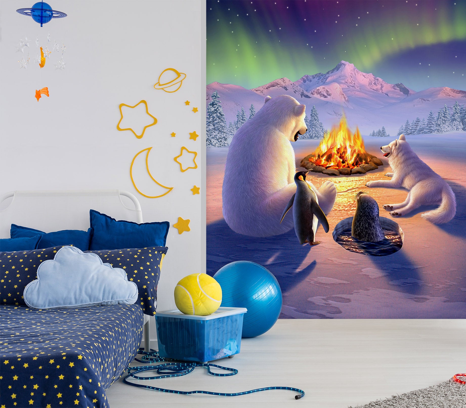 3D Polar Pals 85032 Jerry LoFaro Wall Mural Wall Murals