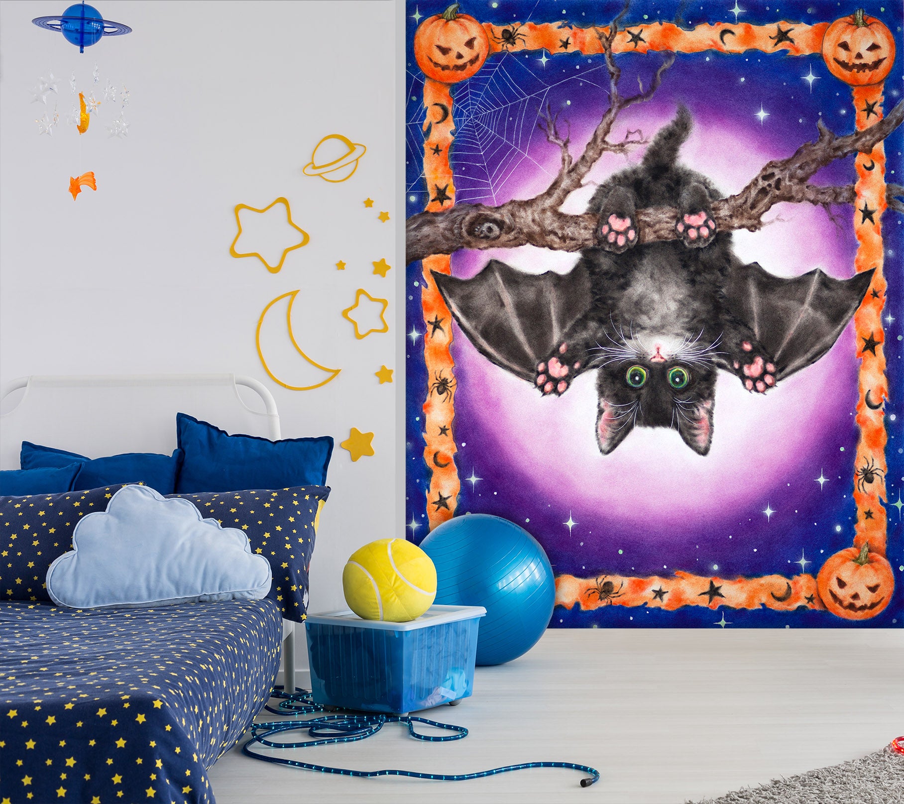 3D Bat Branch 5484 Kayomi Harai Wall Mural Wall Murals