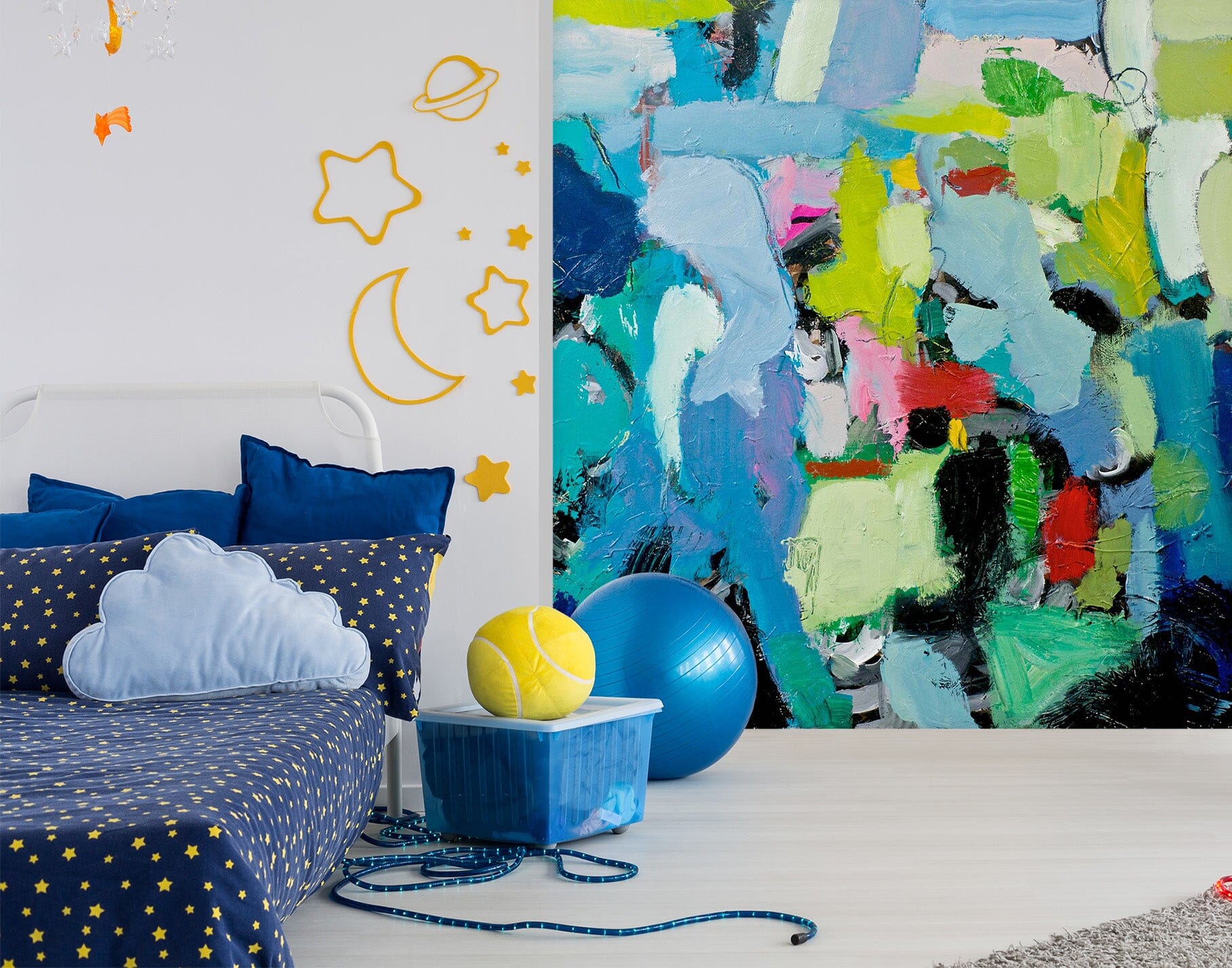 3D Blue Graffiti 176 Allan P. Friedlander Wall Mural Wall Murals Wallpaper AJ Wallpaper 2