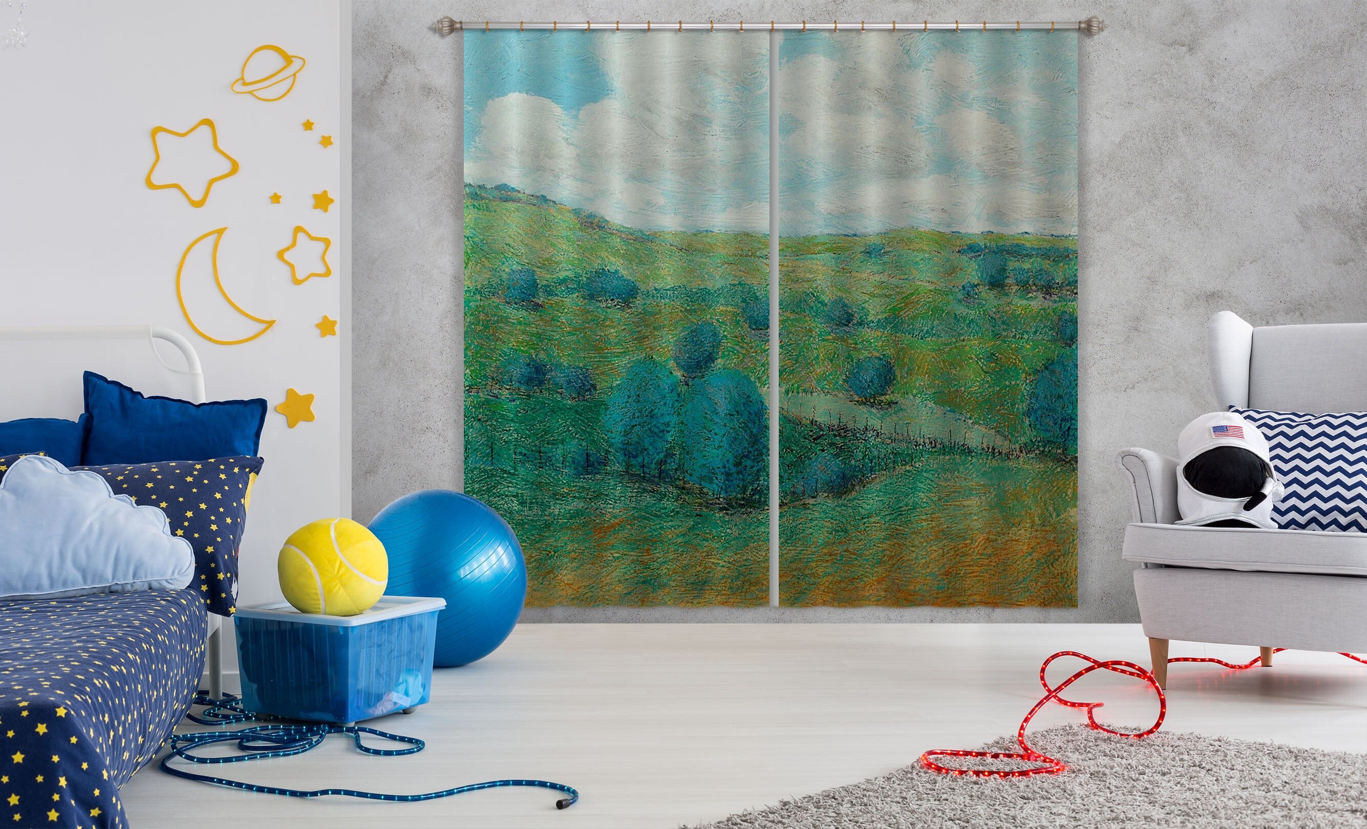 3D Graffiti Forest 113 Allan P. Friedlander Curtain Curtains Drapes Curtains AJ Creativity Home