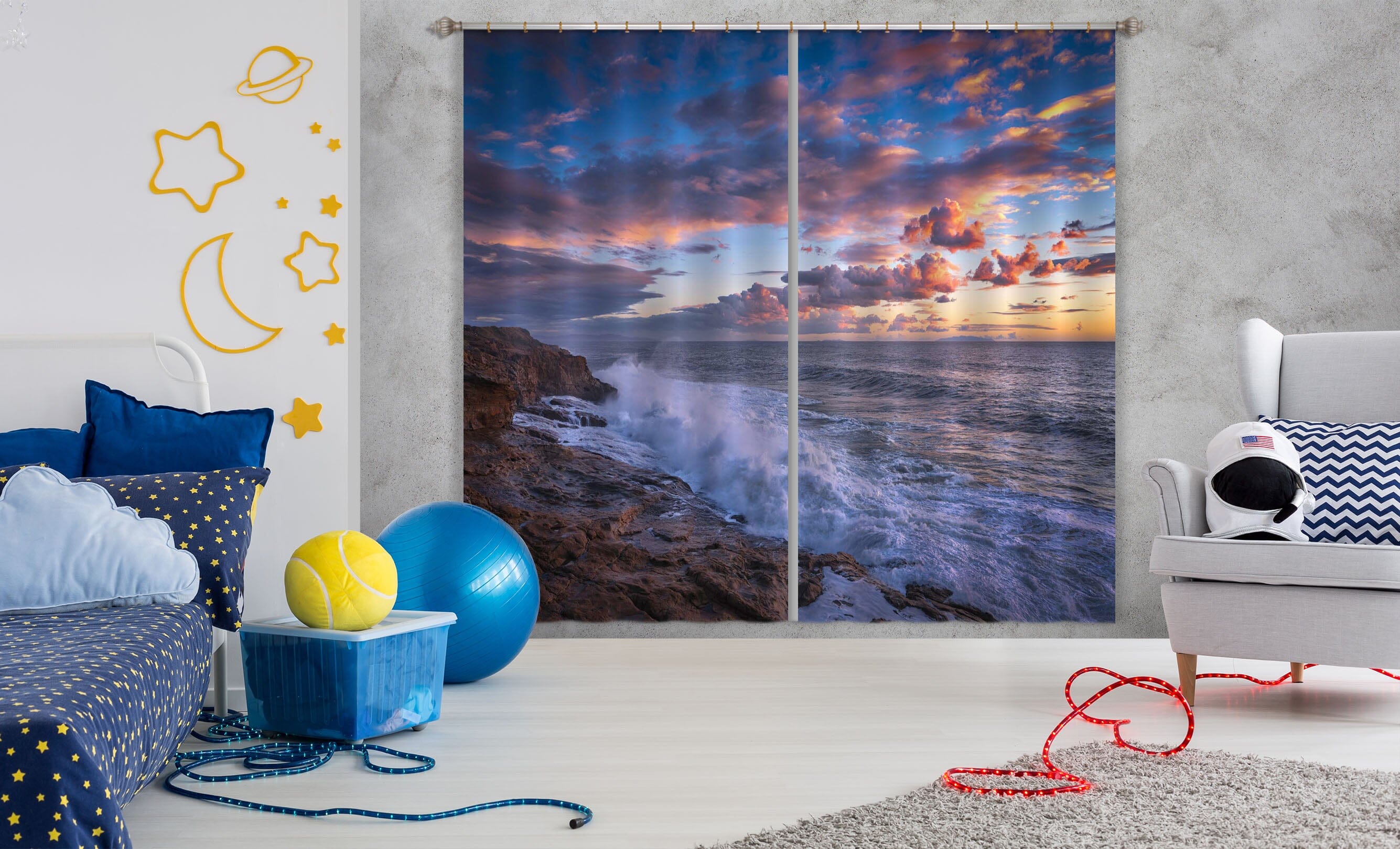 3D Stone River 176 Marco Carmassi Curtain Curtains Drapes Curtains AJ Creativity Home