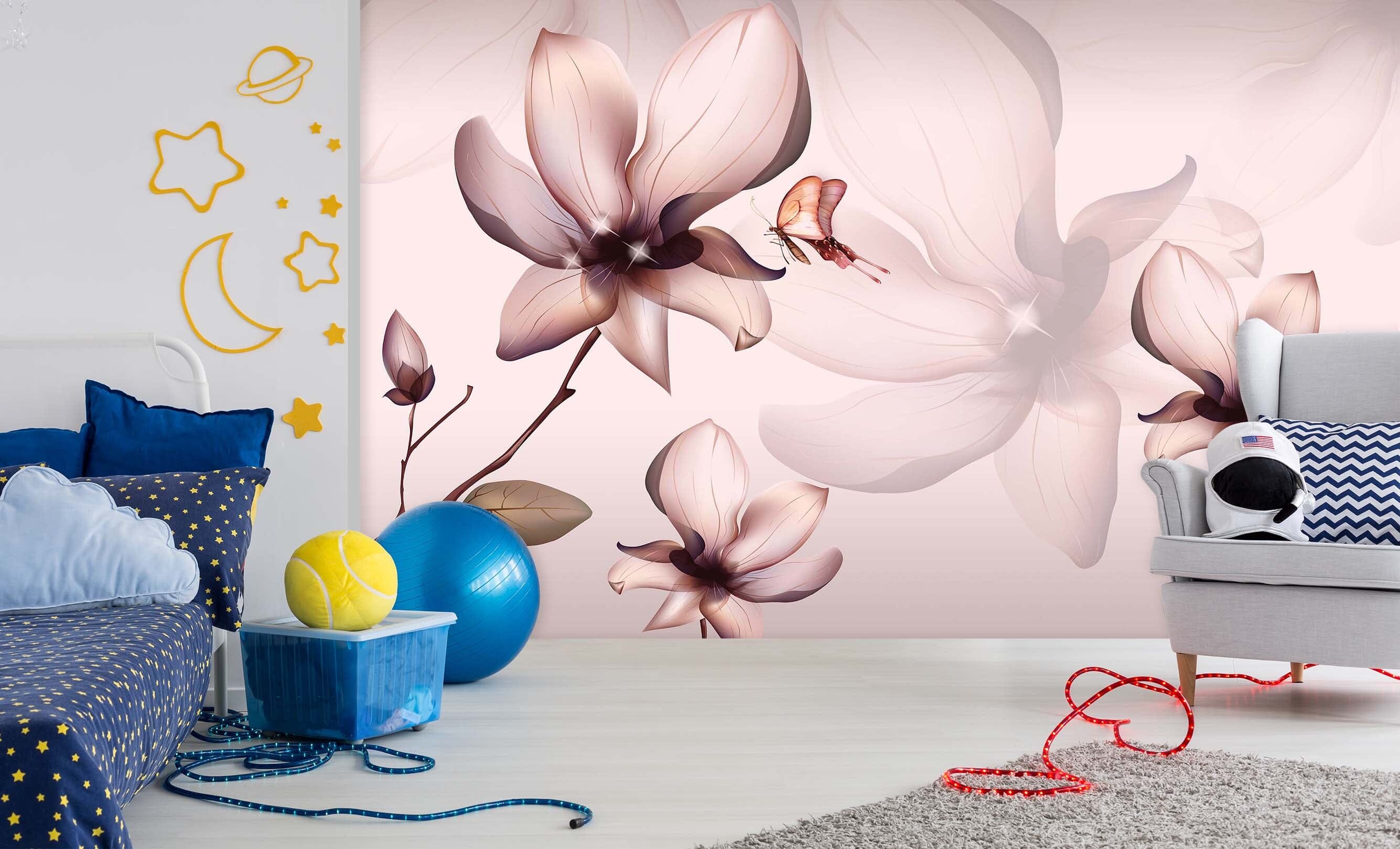 3D Transparent Petals 1710 Wall Murals Wallpaper AJ Wallpaper 2