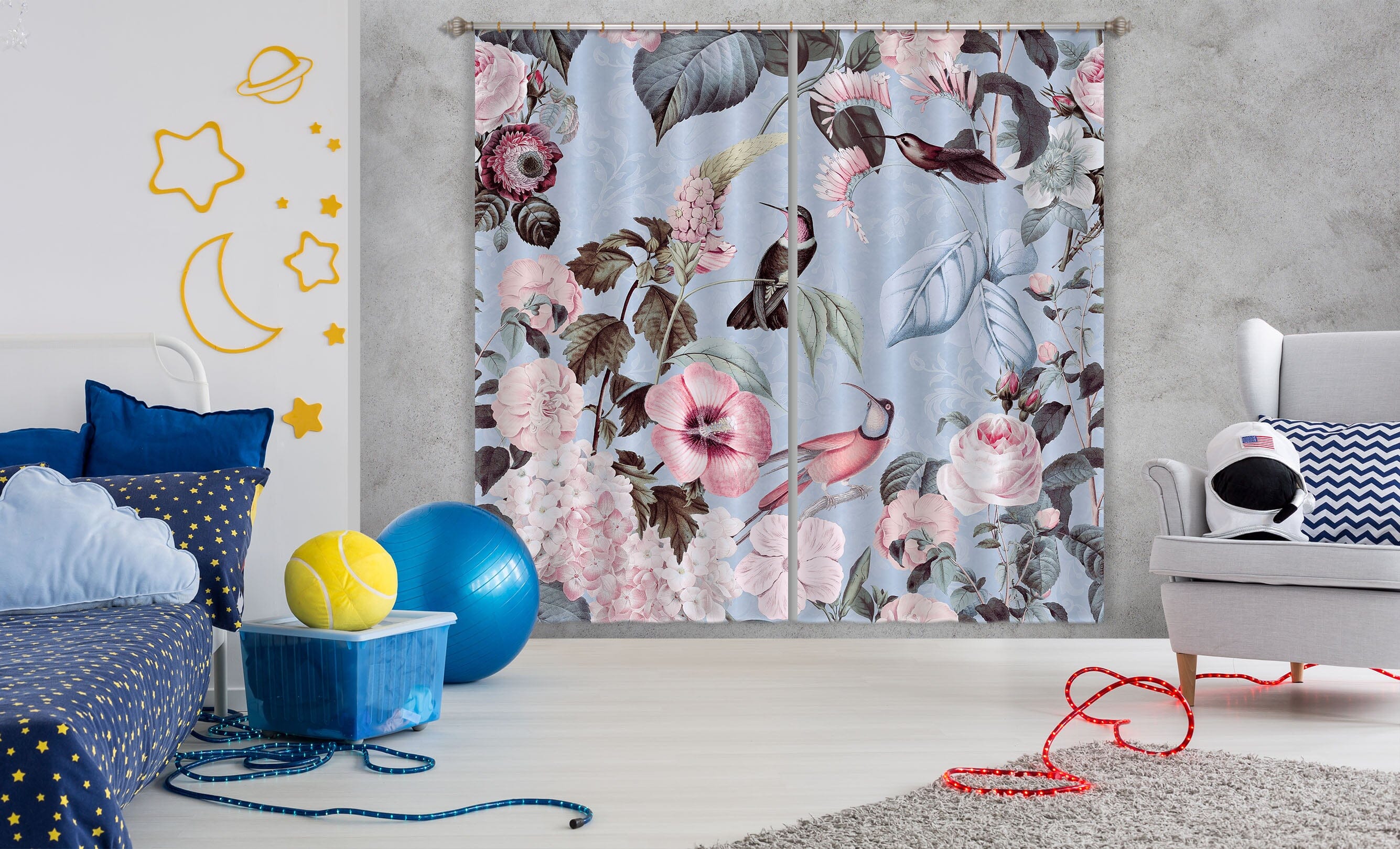 3D Flowers Home 061 Andrea haase Curtain Curtains Drapes Curtains AJ Creativity Home