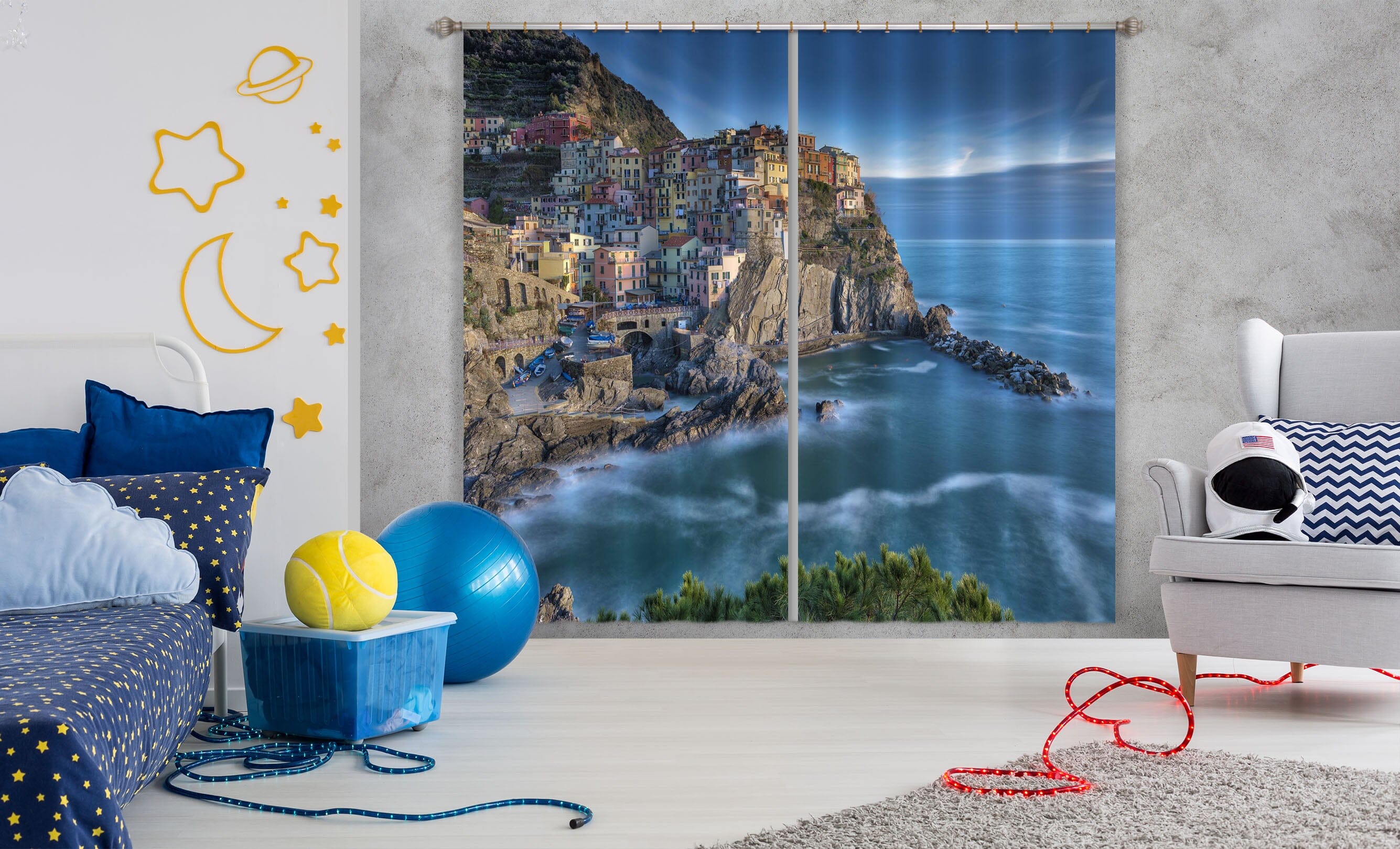 3D River Stones 174 Marco Carmassi Curtain Curtains Drapes Curtains AJ Creativity Home