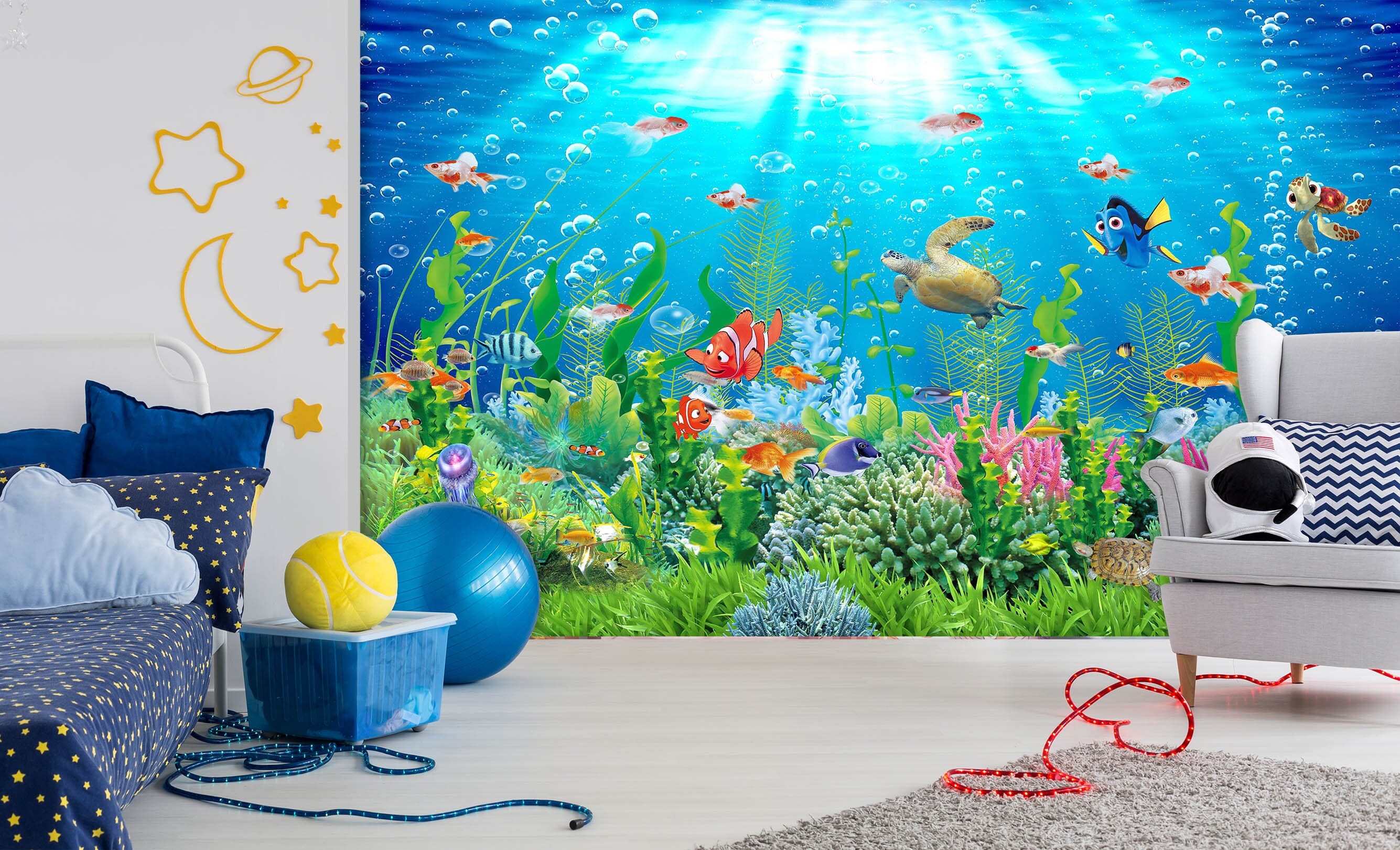 3D Underwater Park 1632 Wall Murals Wallpaper AJ Wallpaper 2