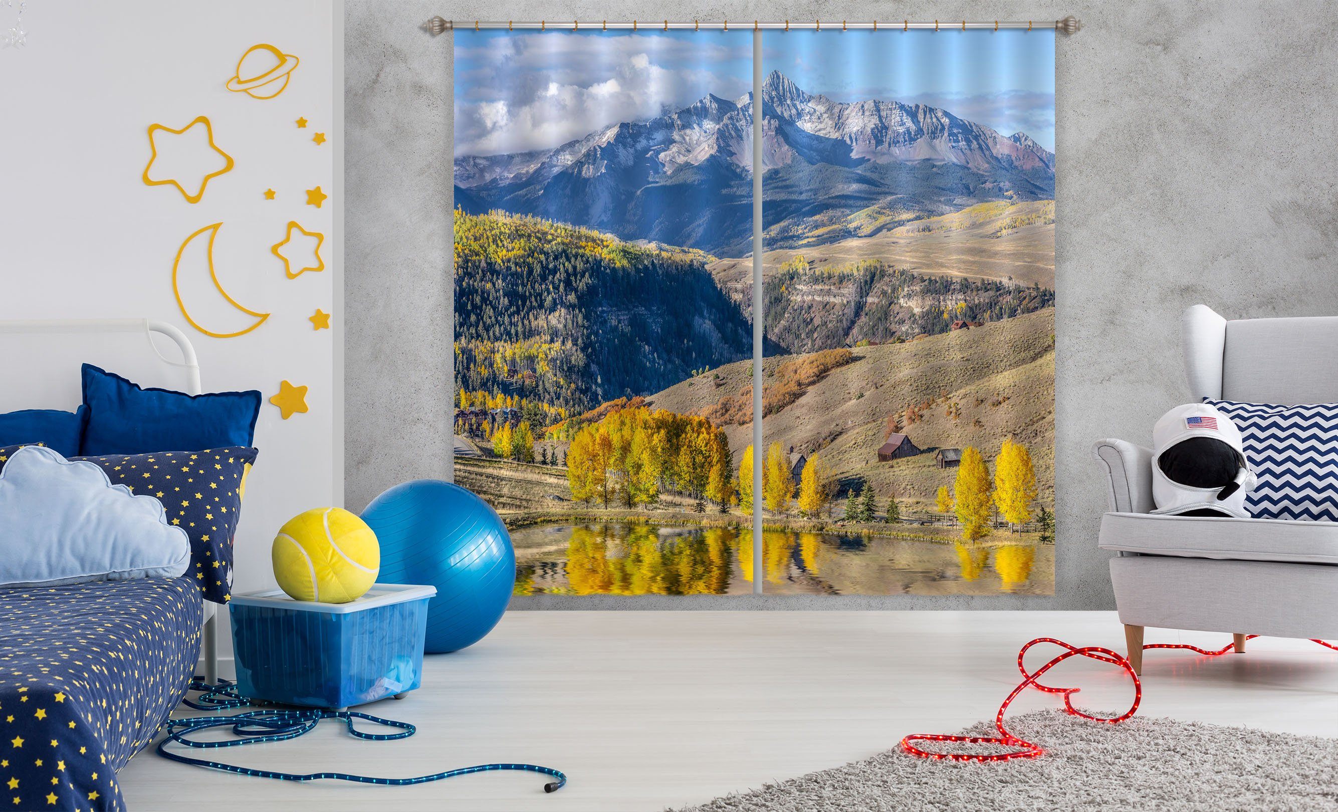 3D Autumn Colors 050 Marco Carmassi Curtain Curtains Drapes Curtains AJ Creativity Home