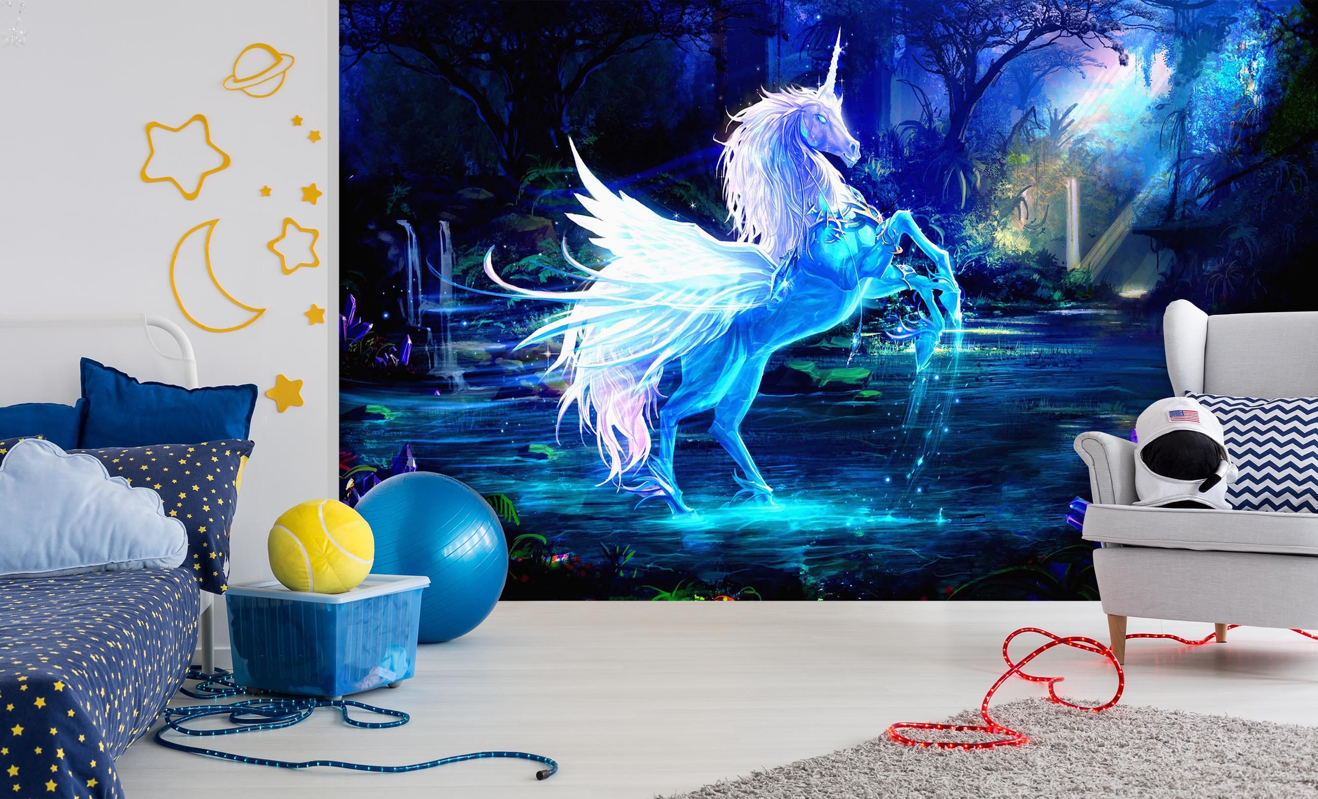 3D Dream Unicorn 010 Wall Murals Wallpaper AJ Wallpaper 2