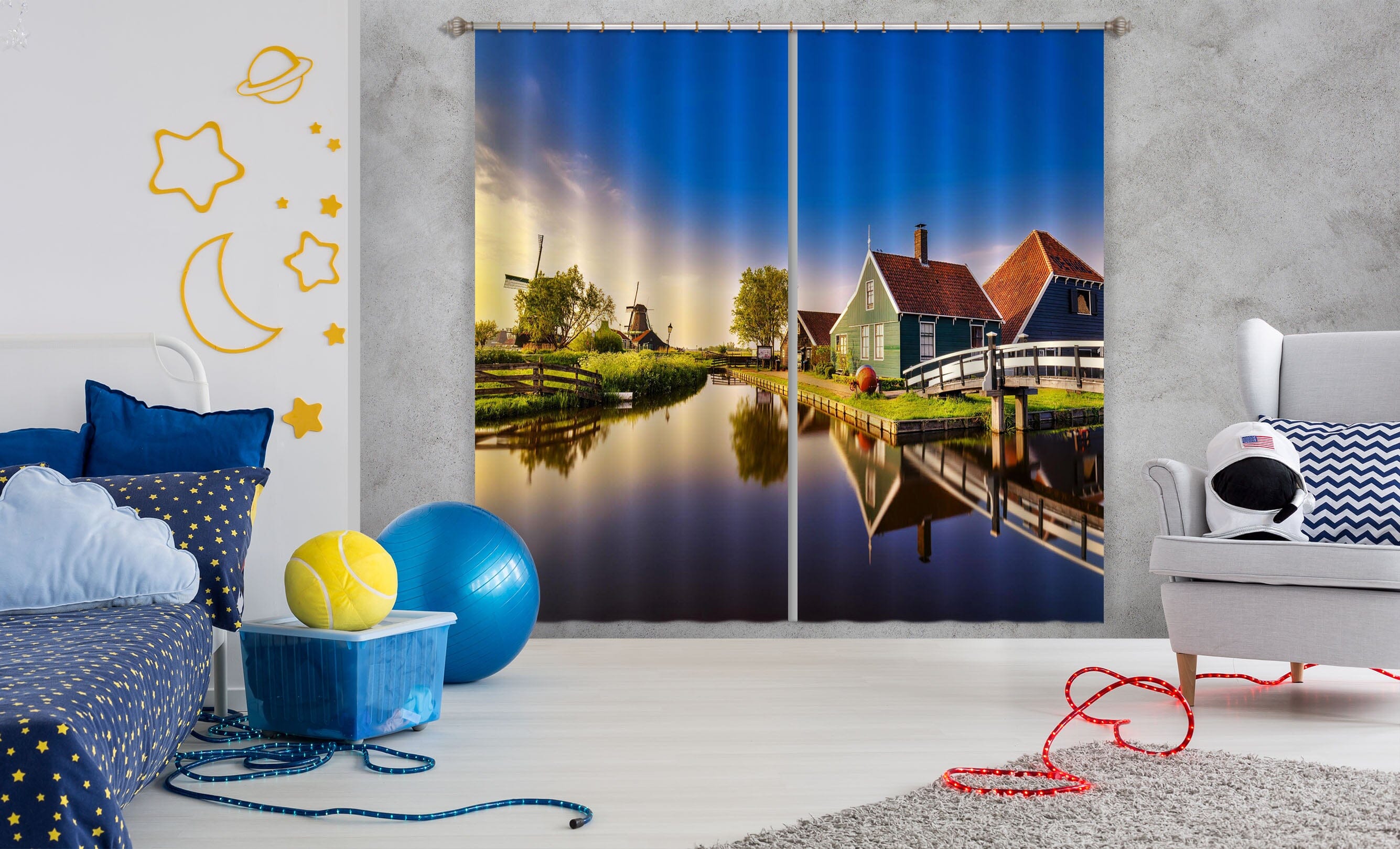 3D Lake Village 080 Marco Carmassi Curtain Curtains Drapes Curtains AJ Creativity Home