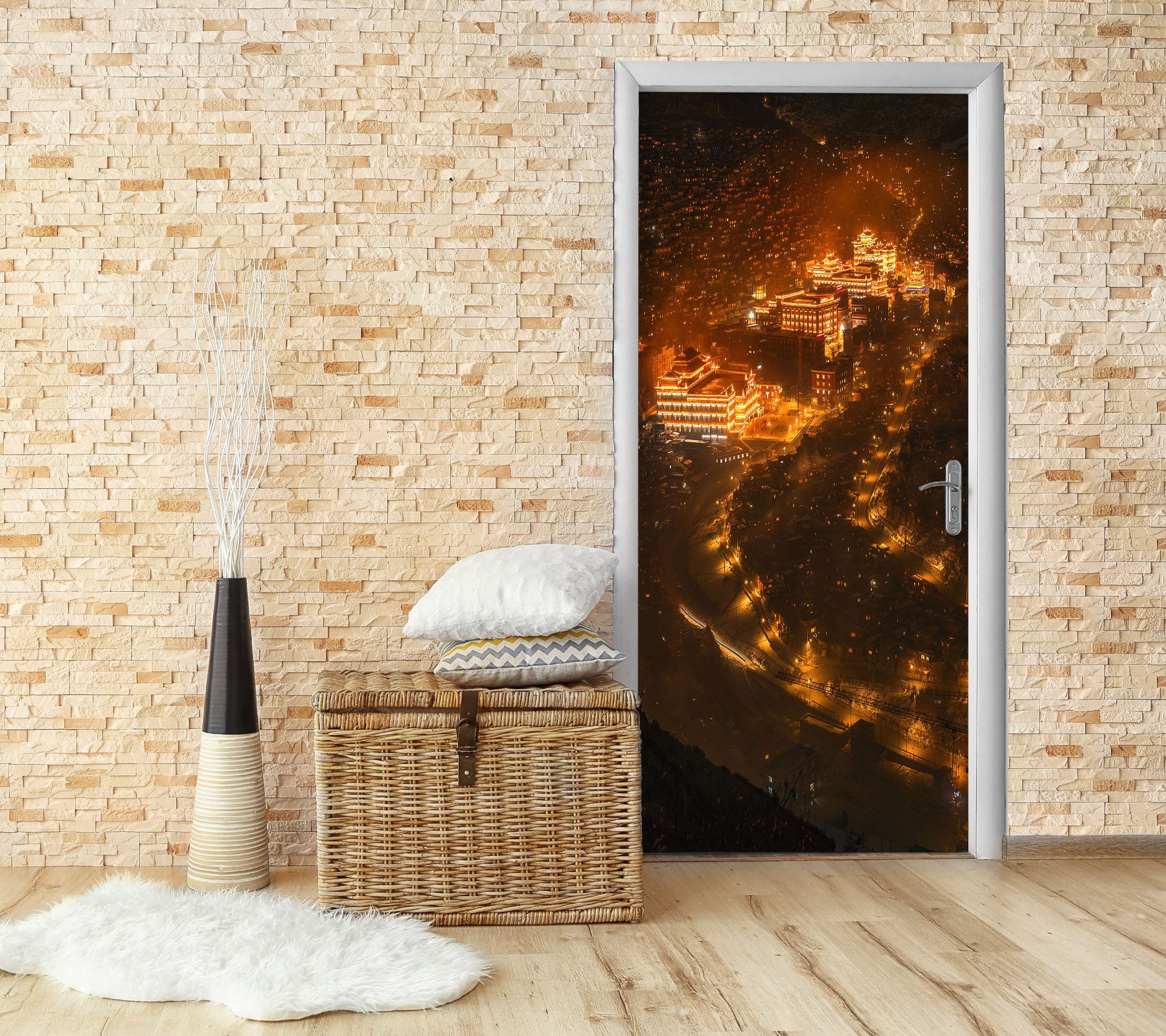 3D Fire House 25027 Door Mural