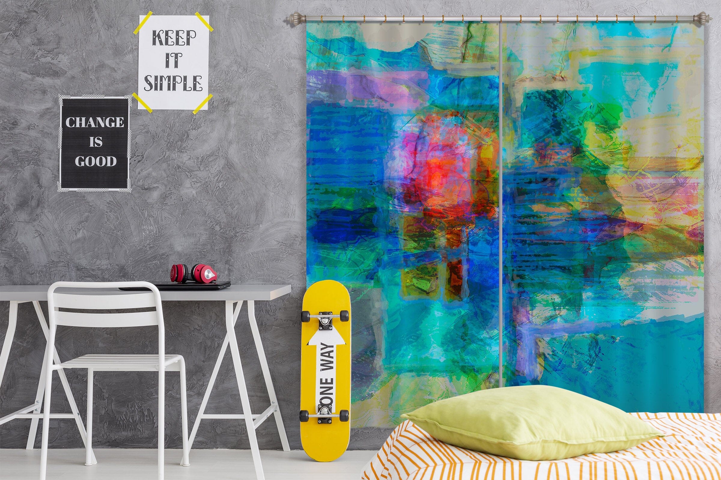 3D Tranquil Sea 209 Michael Tienhaara Curtain Curtains Drapes Curtains AJ Creativity Home