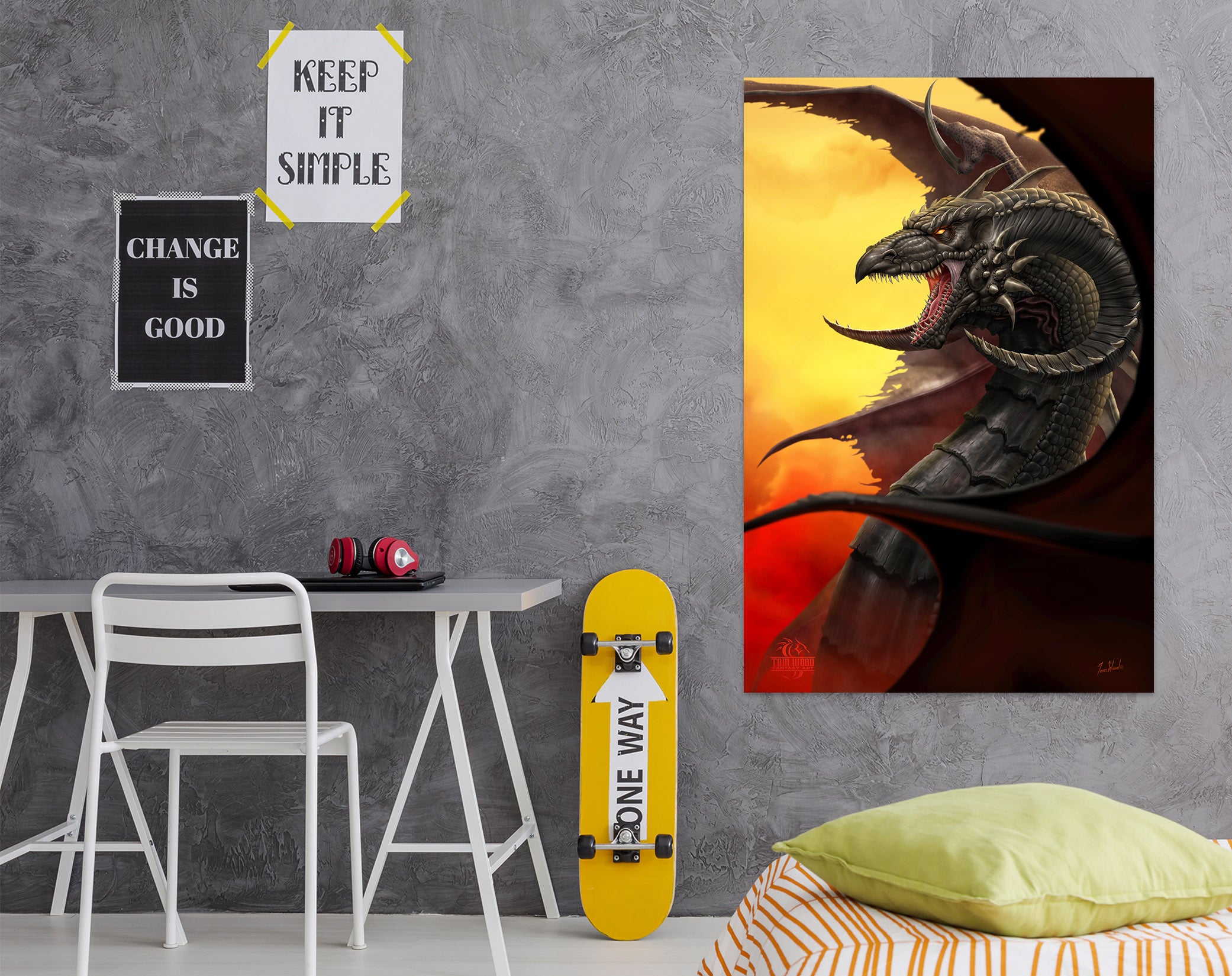3D Dragon 5115 Tom Wood Wall Sticker