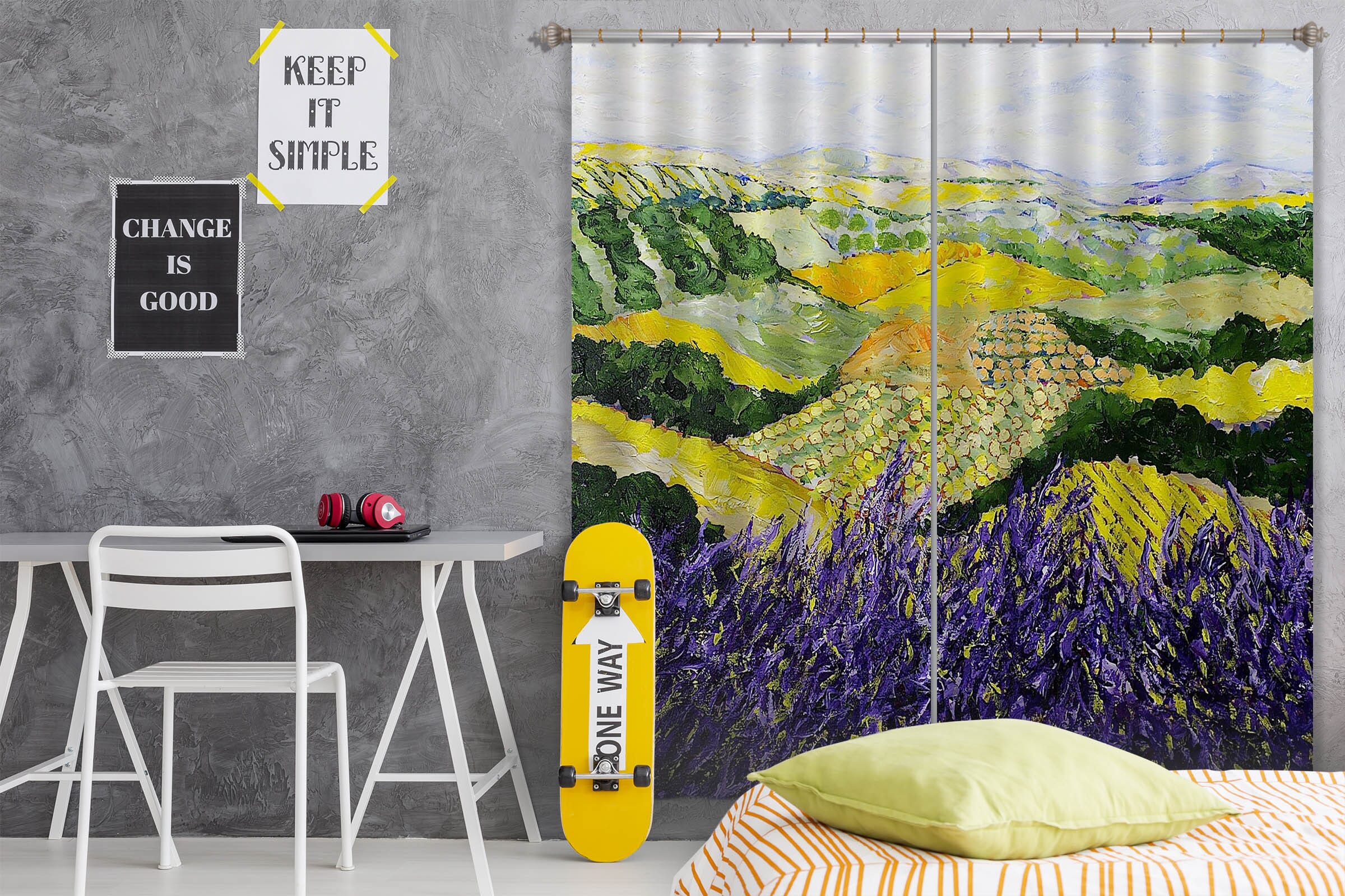 3D Wildflower 124 Allan P. Friedlander Curtain Curtains Drapes Curtains AJ Creativity Home