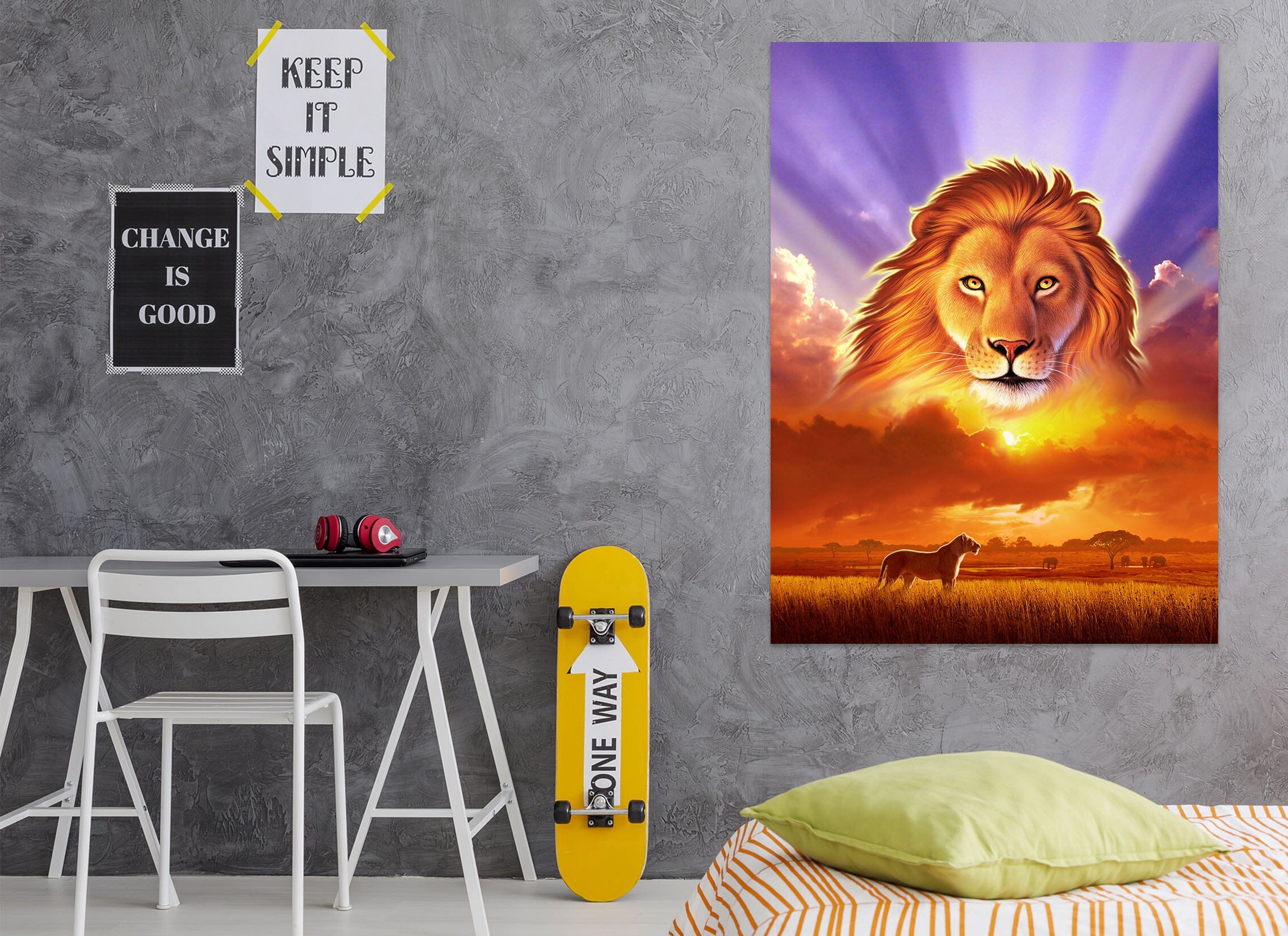 3D Lion King 016 Jerry LoFaro Wall Sticker Wallpaper AJ Wallpaper 2