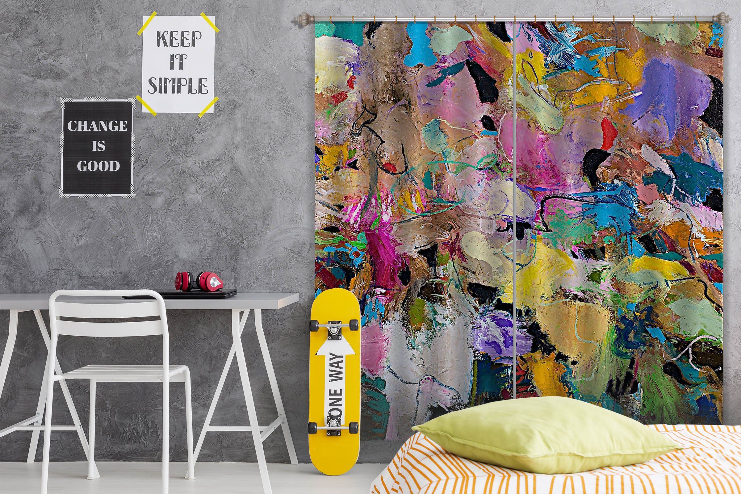 3D Abstract Art 173 Allan P. Friedlander Curtain Curtains Drapes Curtains AJ Creativity Home