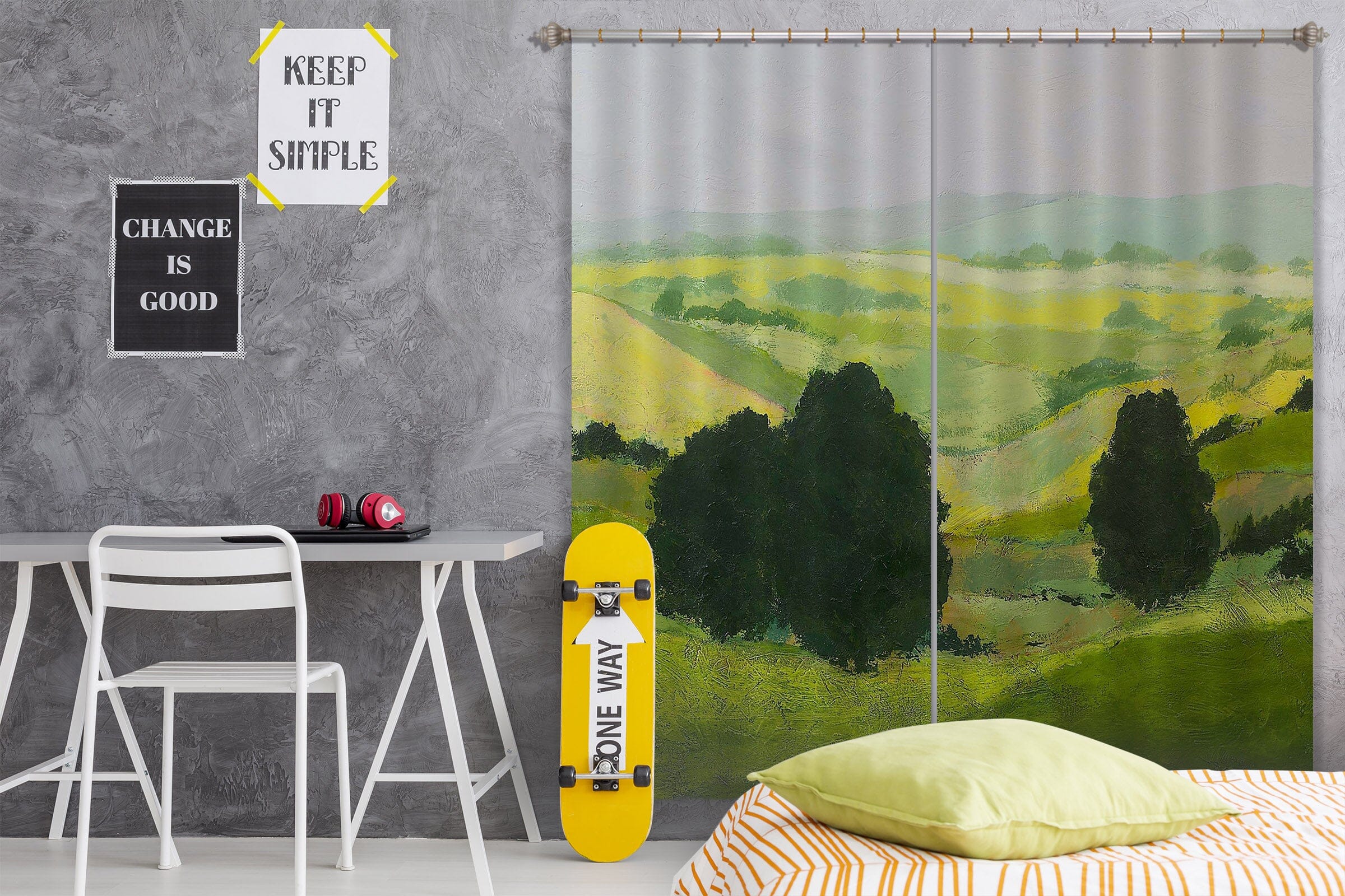3D Green Tree 159 Allan P. Friedlander Curtain Curtains Drapes Curtains AJ Creativity Home