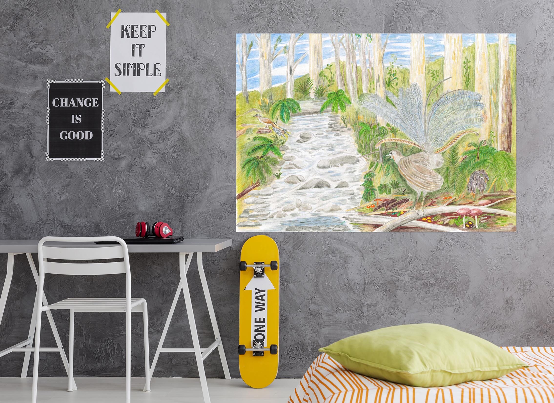 3D Forest Path 020 Michael Sewell Wall Sticker Wallpaper AJ Wallpaper 2