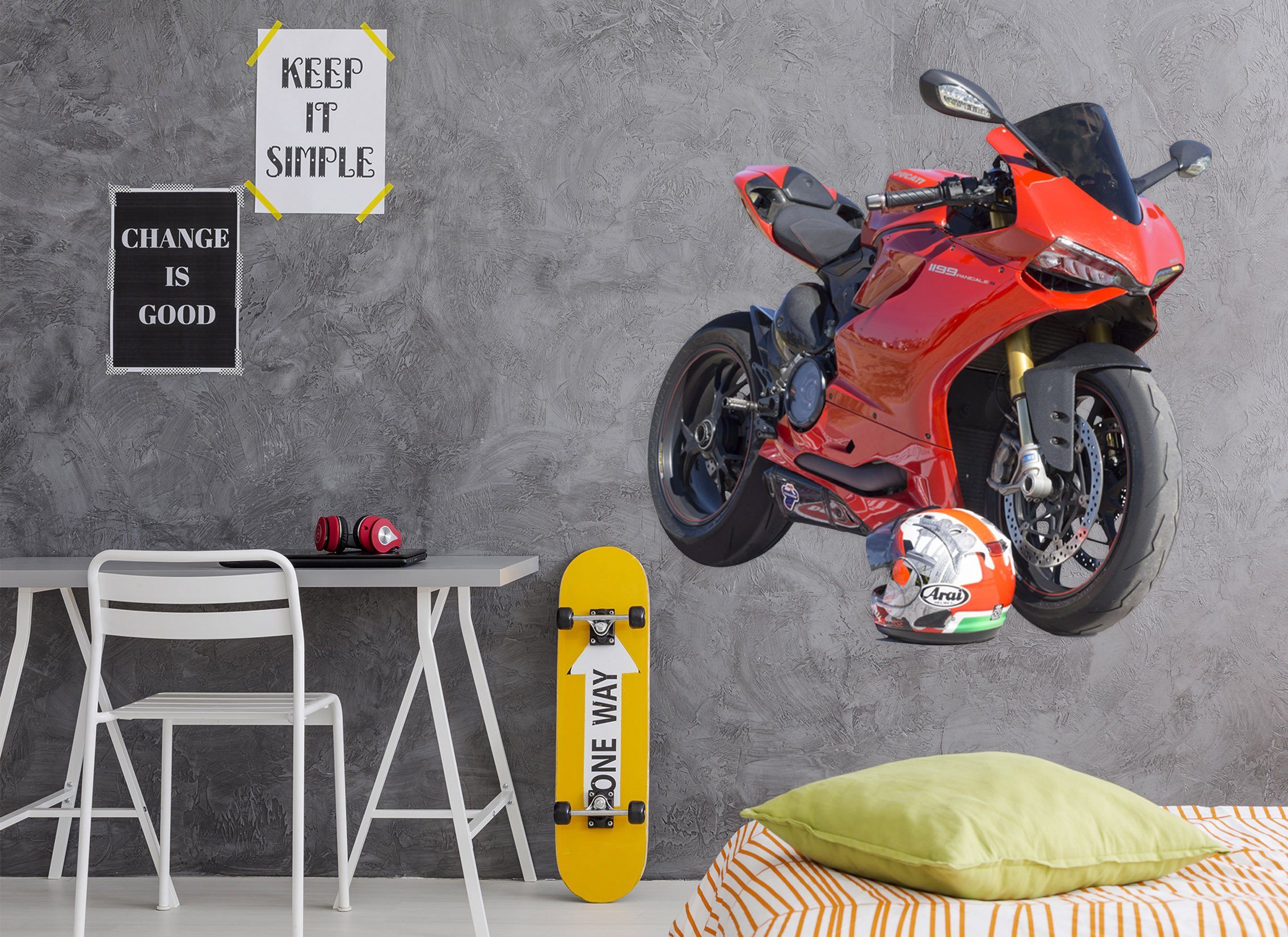3D Ducati Red 0283 Vehicles Wallpaper AJ Wallpaper
