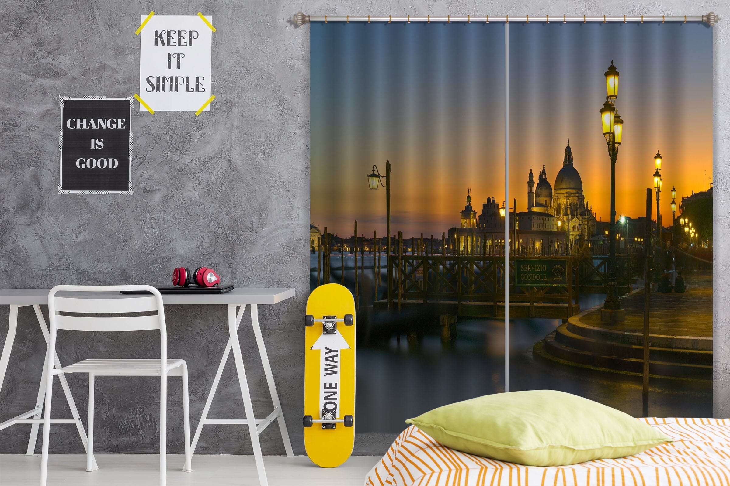 3D Dream City 172 Marco Carmassi Curtain Curtains Drapes Curtains AJ Creativity Home