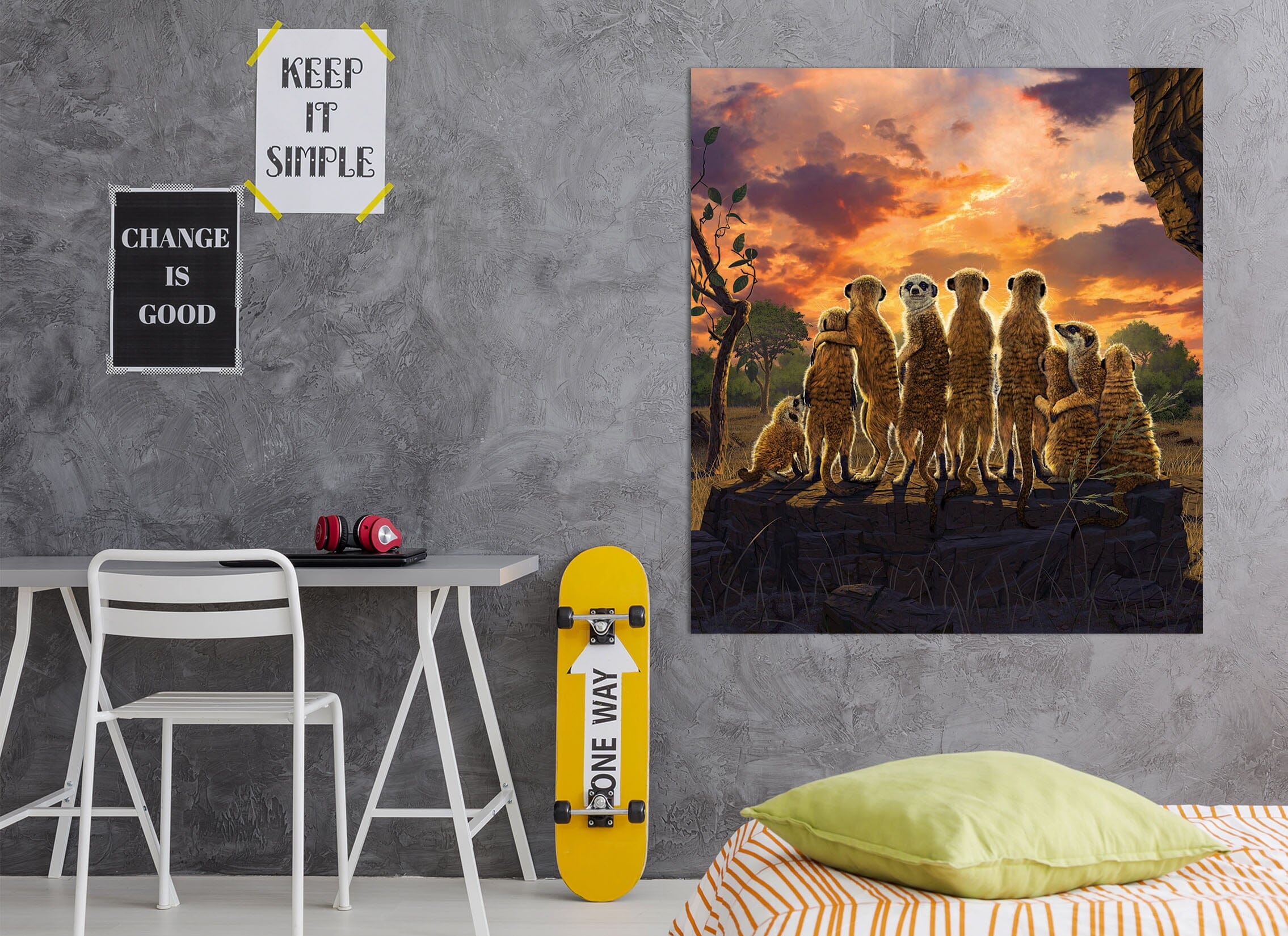 3D Meerkats Def 052 Vincent Hie Wall Sticker Wallpaper AJ Wallpaper 2