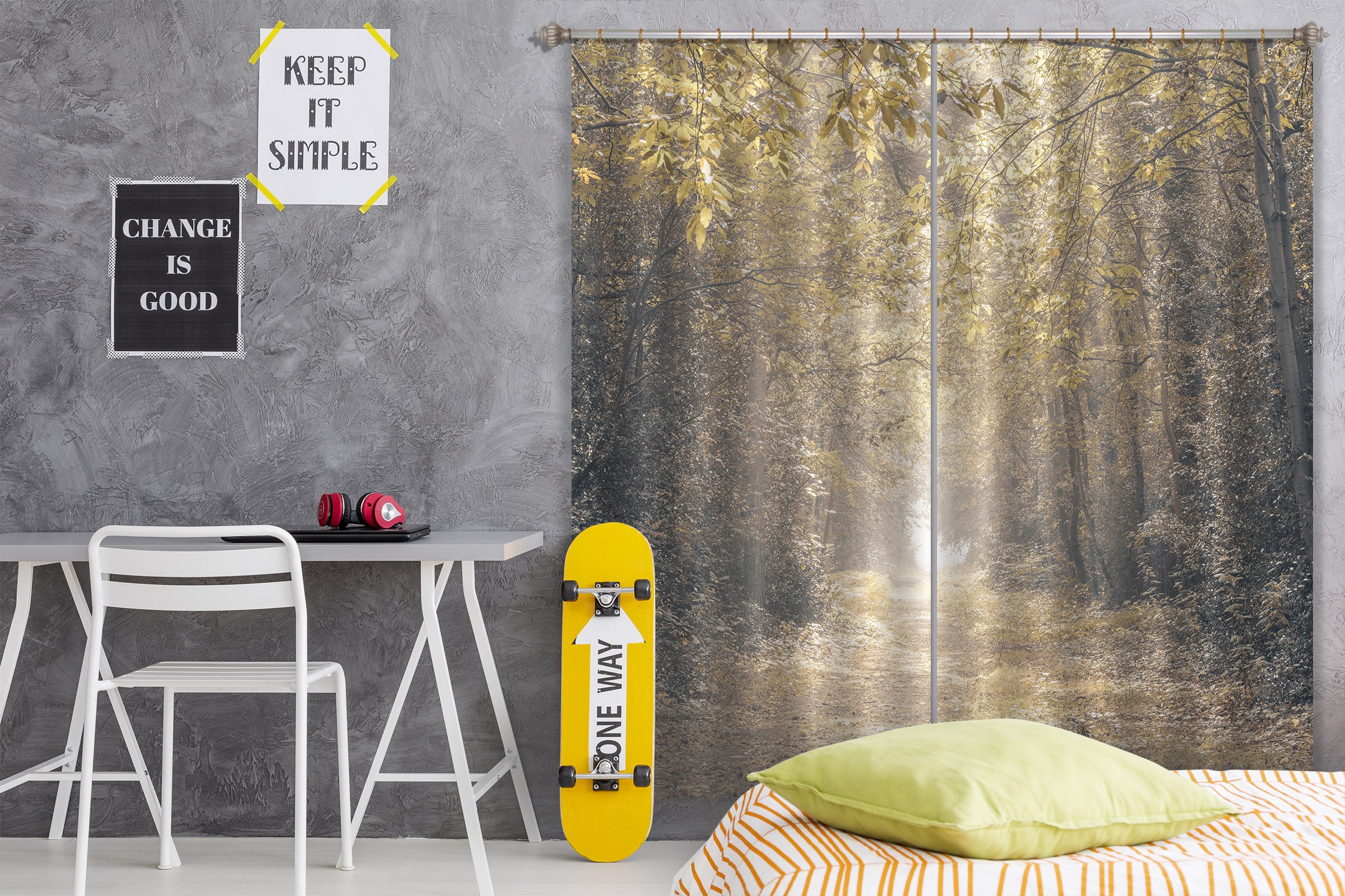 3D Deep Forest 6402 Assaf Frank Curtain Curtains Drapes