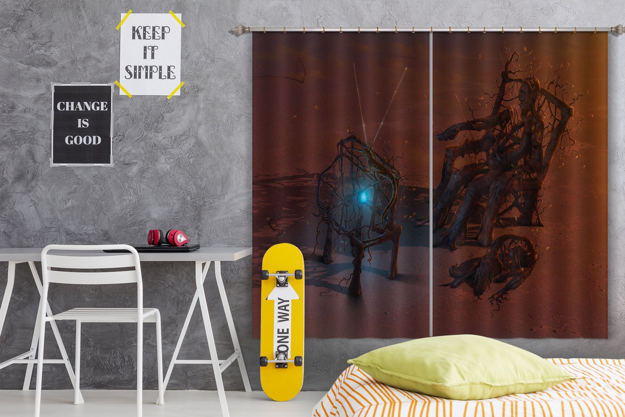 3D Remote 064 Vincent Hie Curtain Curtains Drapes Curtains AJ Creativity Home