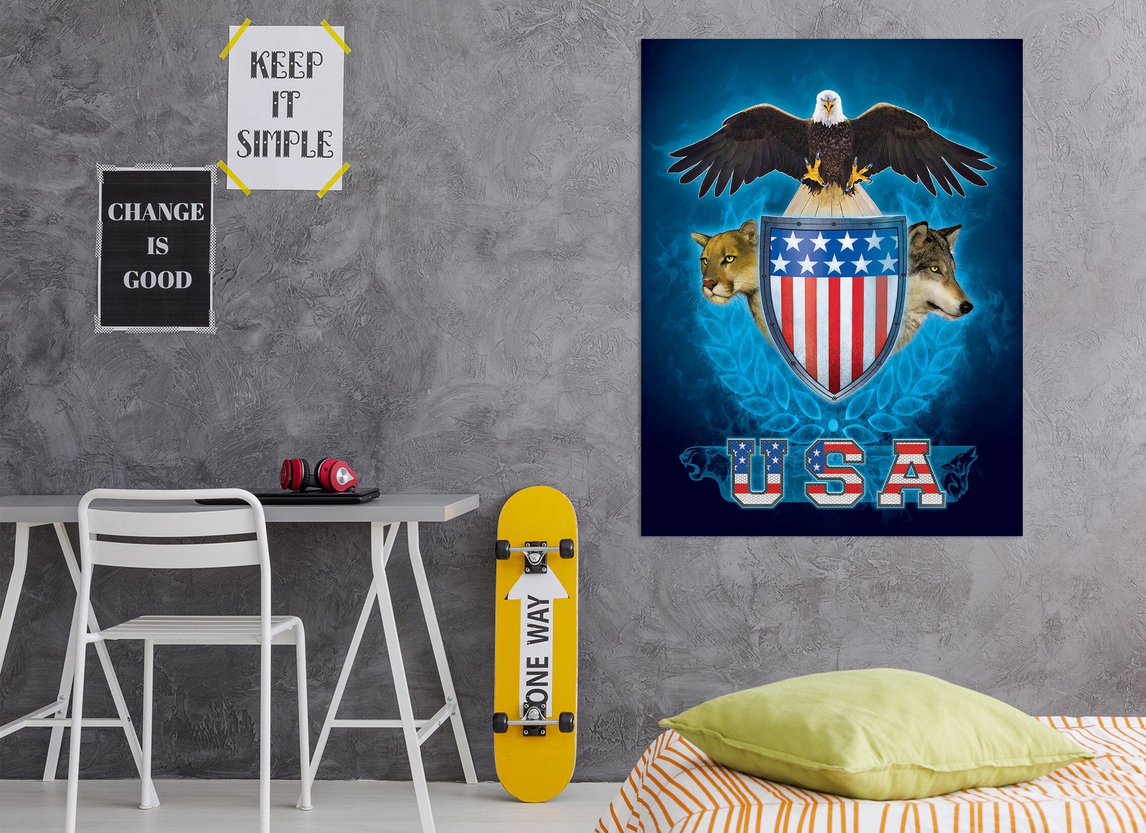3D USA Trinity 089 Vincent Hie Wall Sticker Wallpaper AJ Wallpaper 2