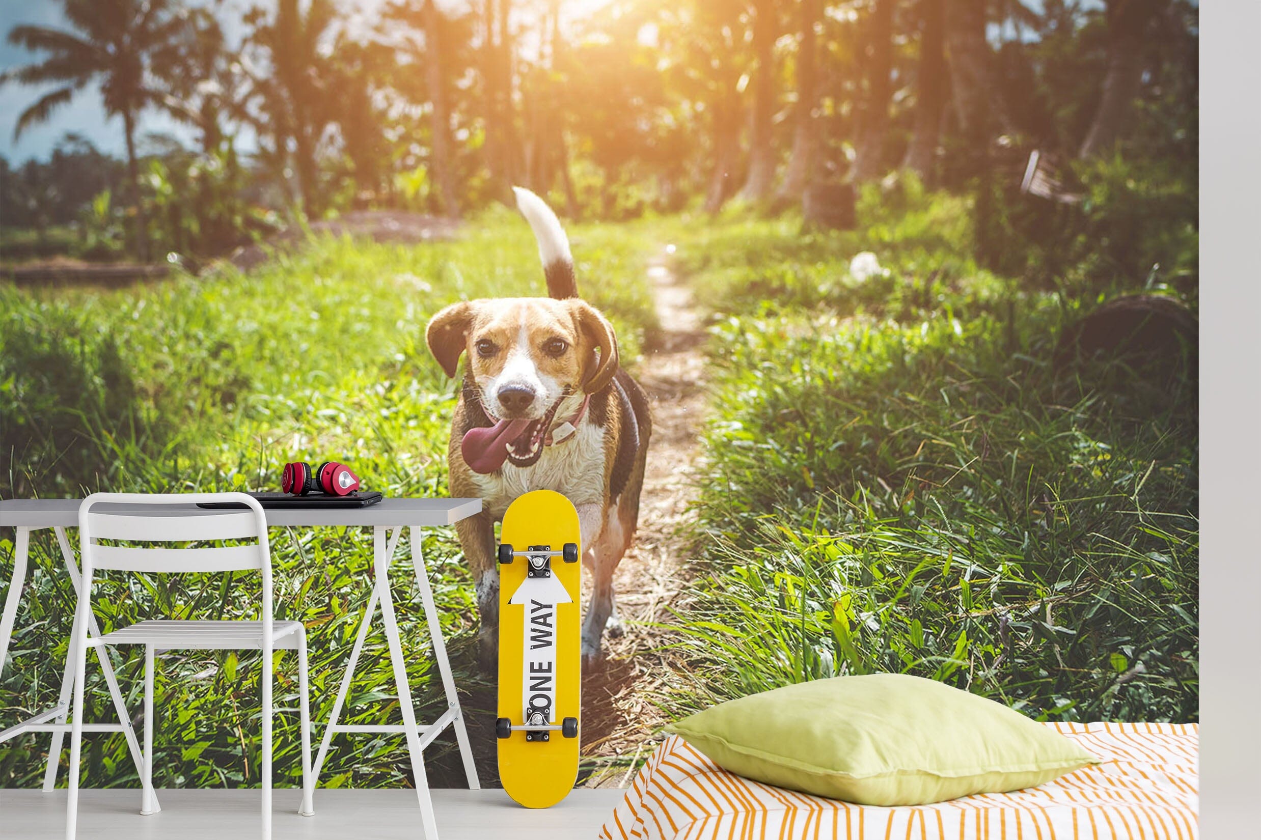 3D Lawn Puppy 217 Wall Murals Wallpaper AJ Wallpaper 2