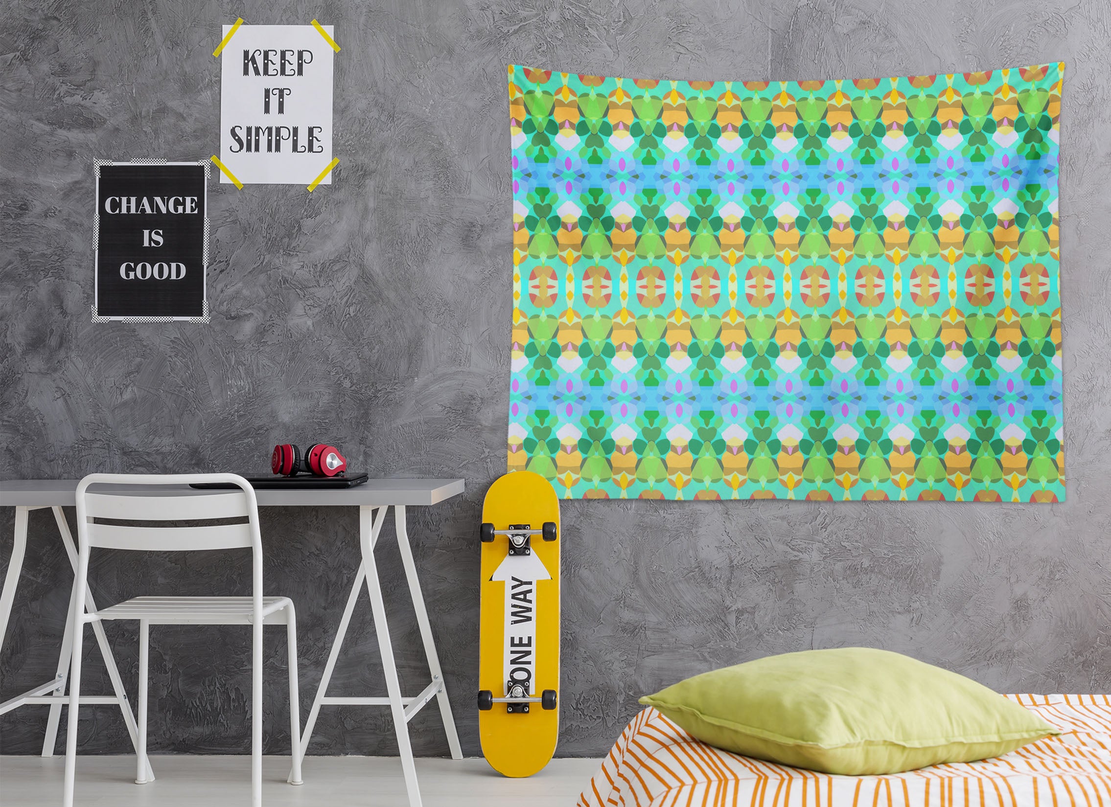 3D Green Pattern 930 Shandra Smith Tapestry Hanging Cloth Hang