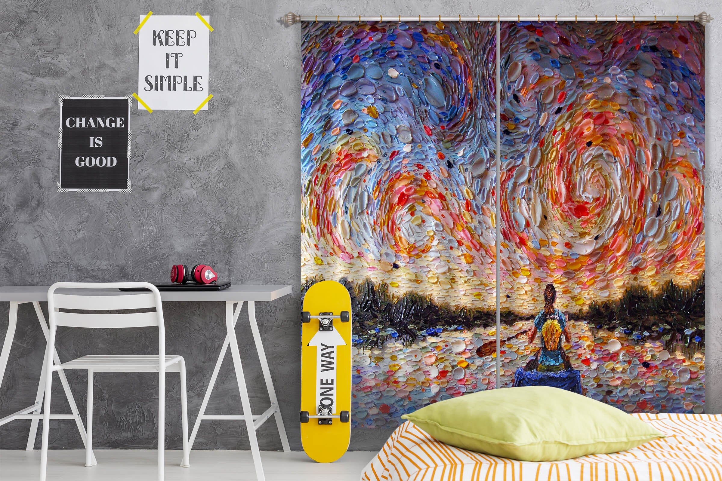 3D Colorful Shells 041 Dena Tollefson Curtain Curtains Drapes Curtains AJ Creativity Home