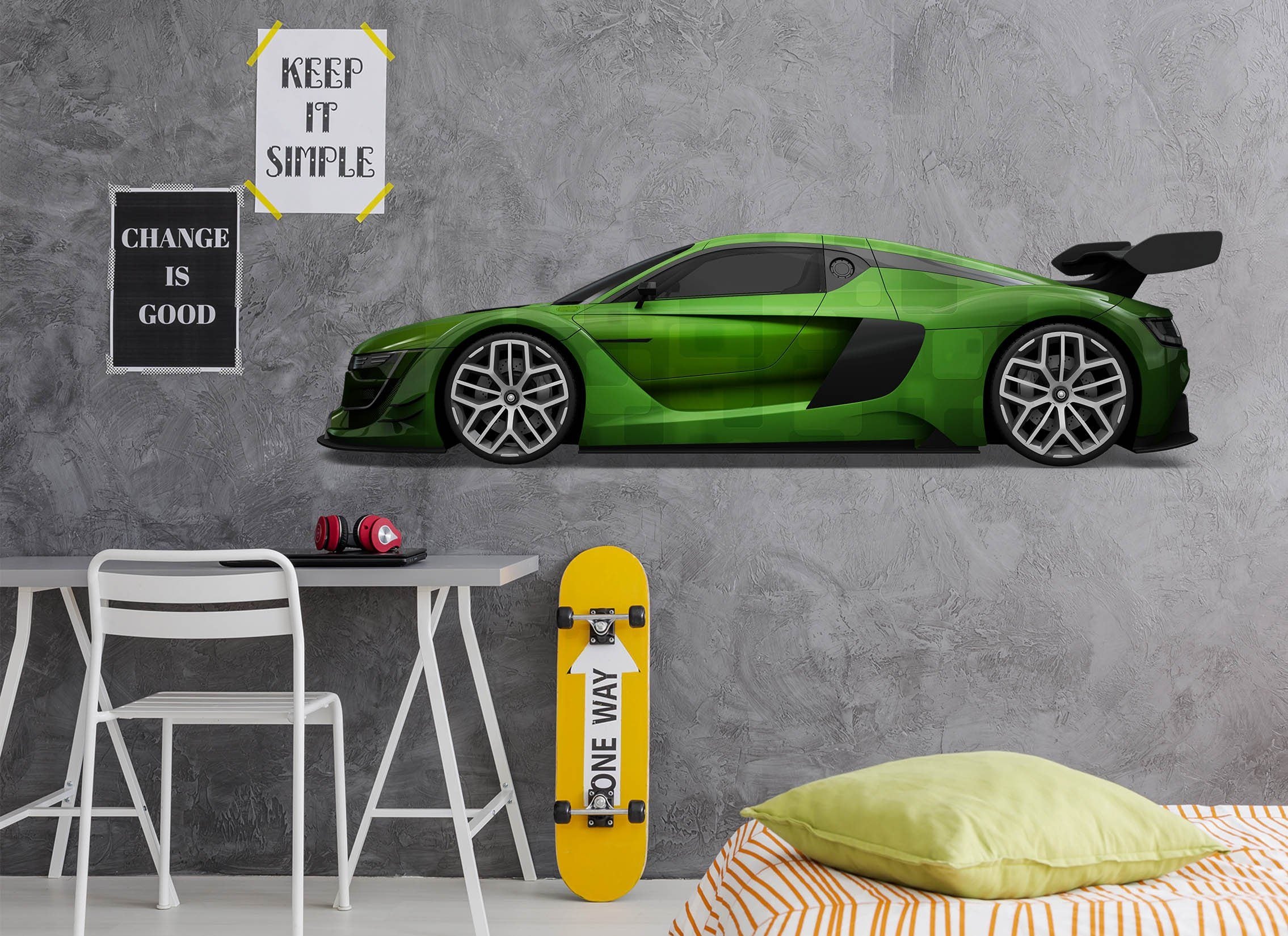 3D Green Supercar 262 Vehicles Wallpaper AJ Wallpaper