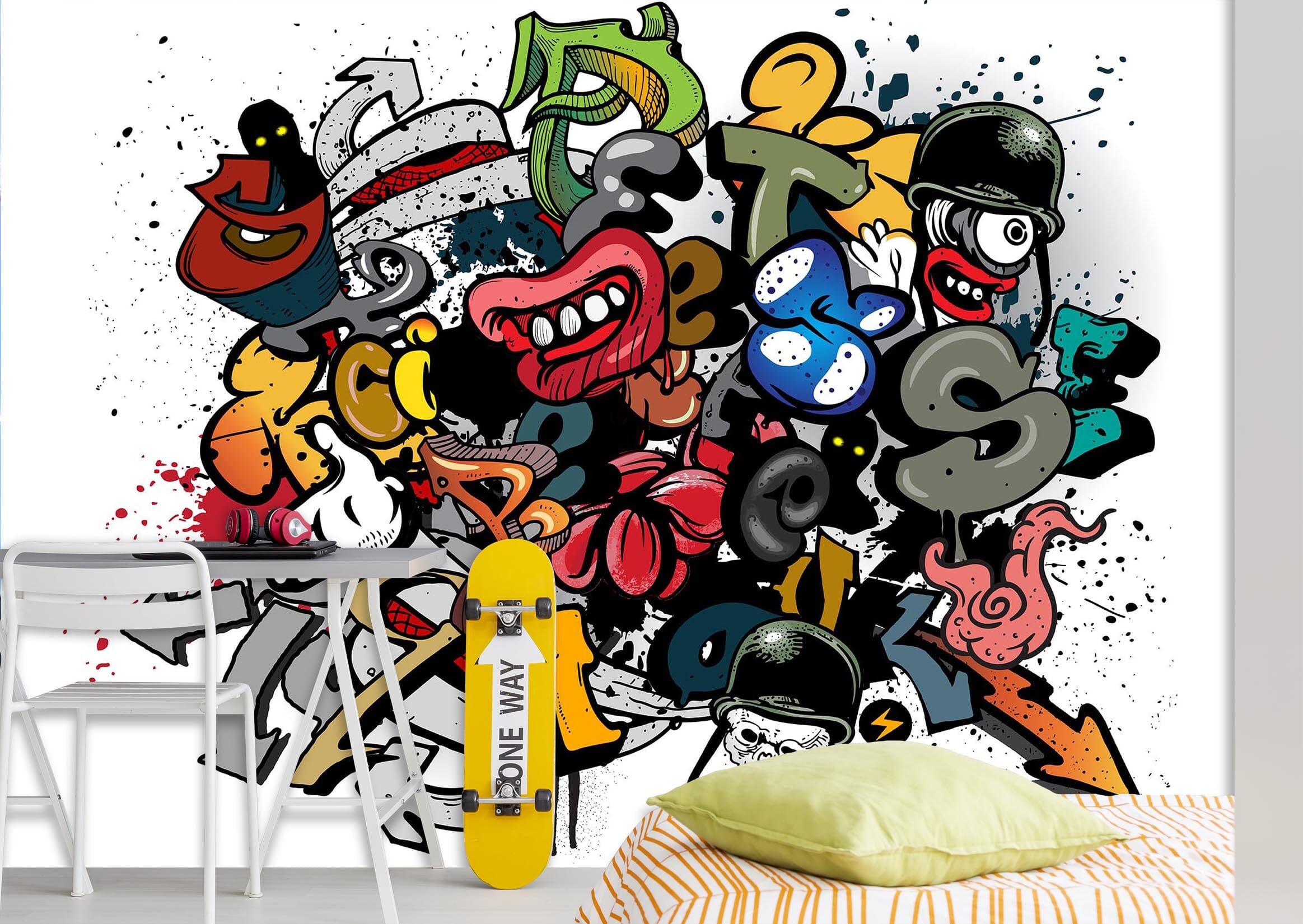 3D Graffiti Hand Painted 145 Wall Murals Wallpaper AJ Wallpaper 2