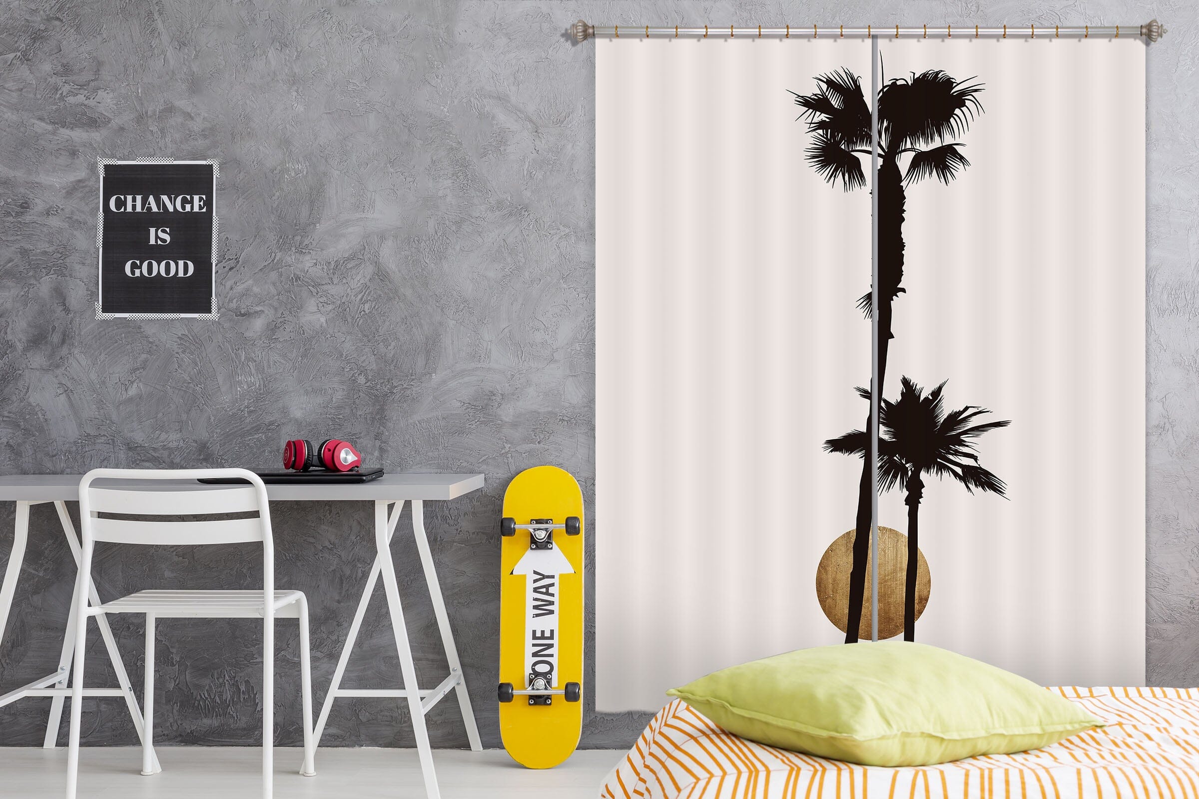 3D Black Tree 1094 Boris Draschoff Curtain Curtains Drapes Curtains AJ Creativity Home
