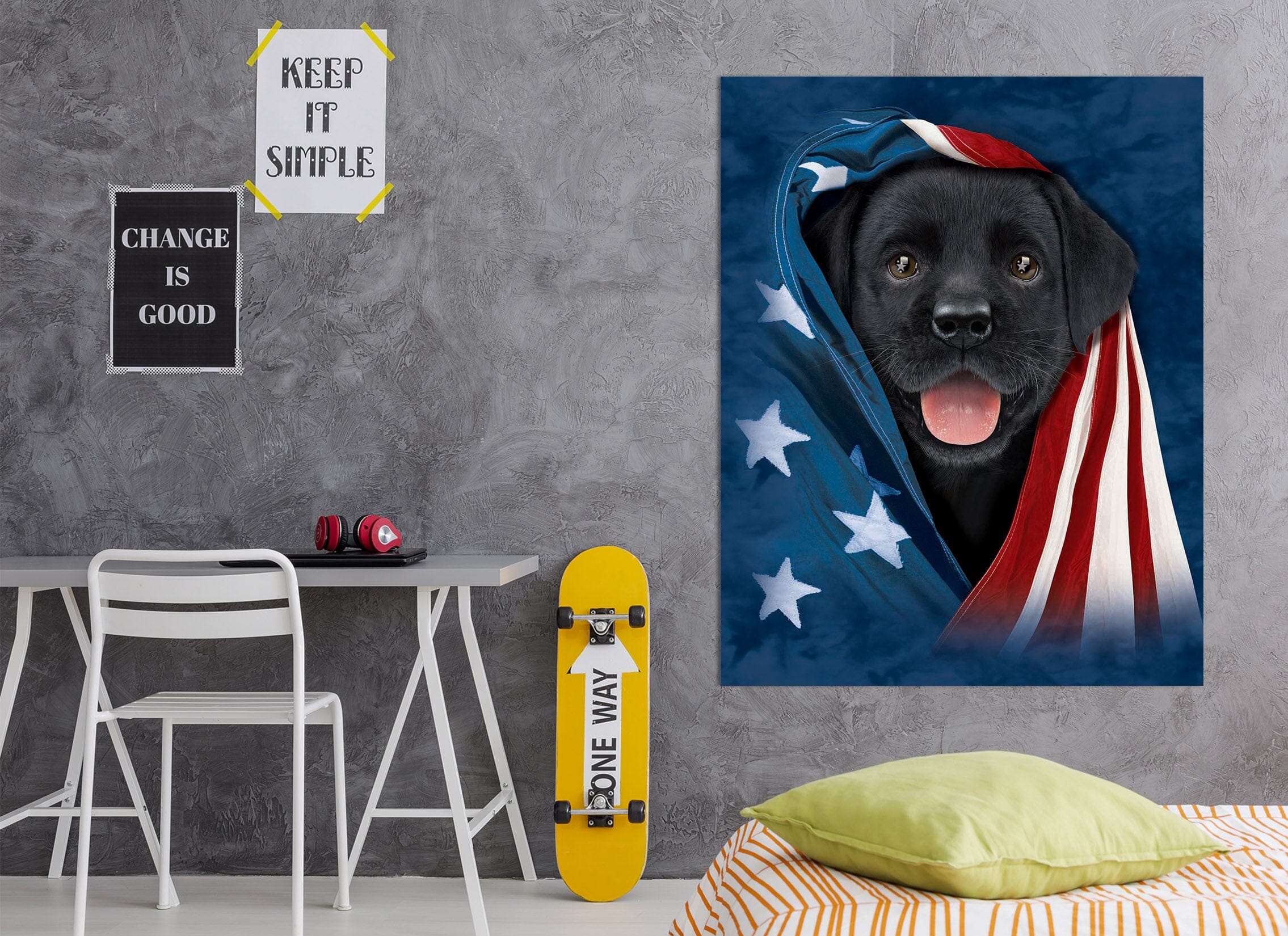 3D Cute Dog 002 Vincent Hie Wall Sticker Wallpaper AJ Wallpaper 2