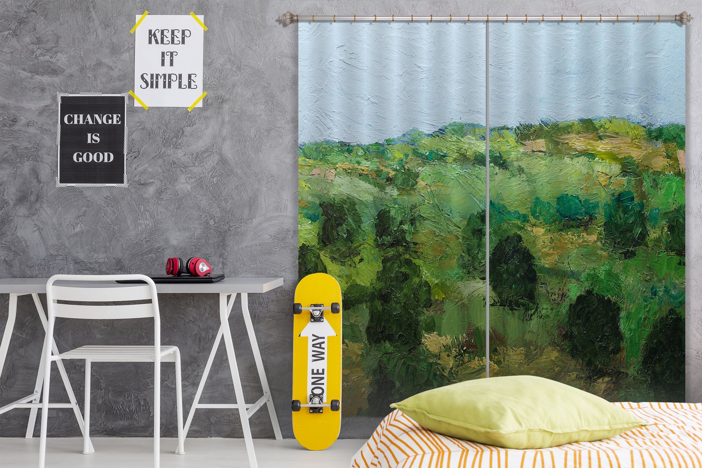 3D Green Forest 202 Allan P. Friedlander Curtain Curtains Drapes Curtains AJ Creativity Home