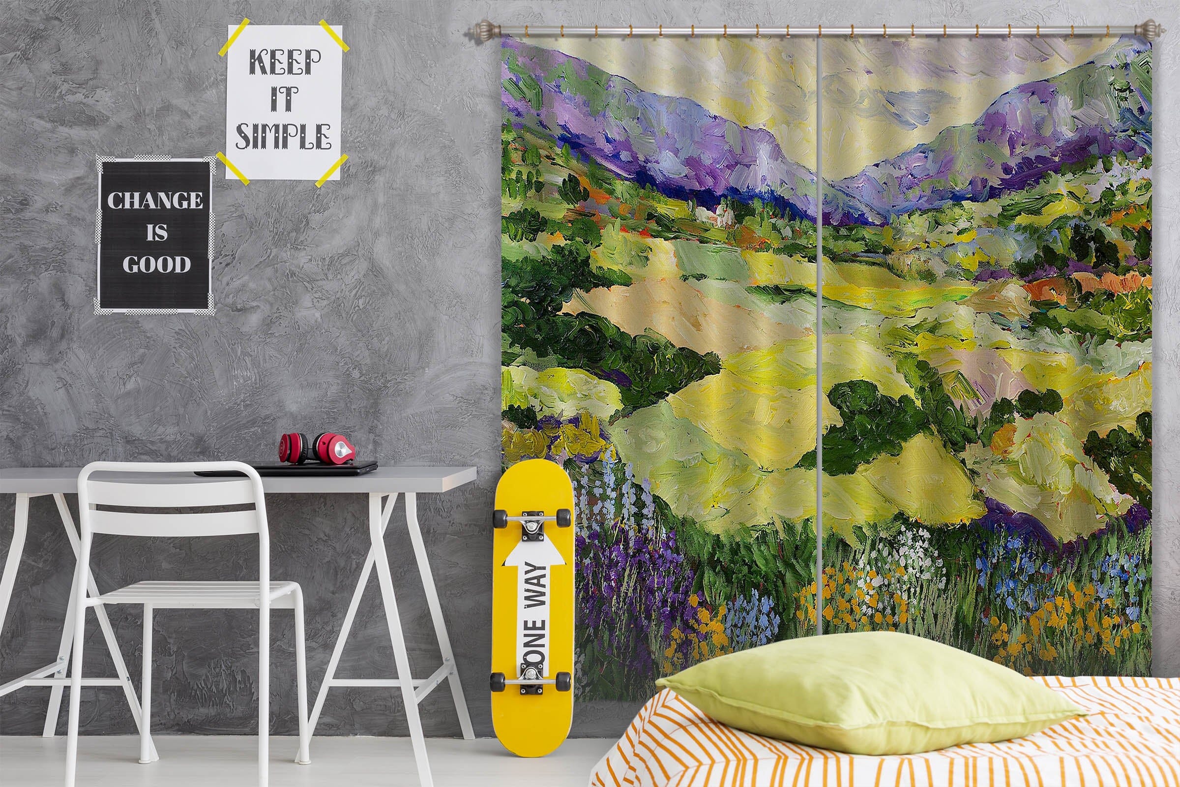 3D Cool Grass 169 Allan P. Friedlander Curtain Curtains Drapes Curtains AJ Creativity Home