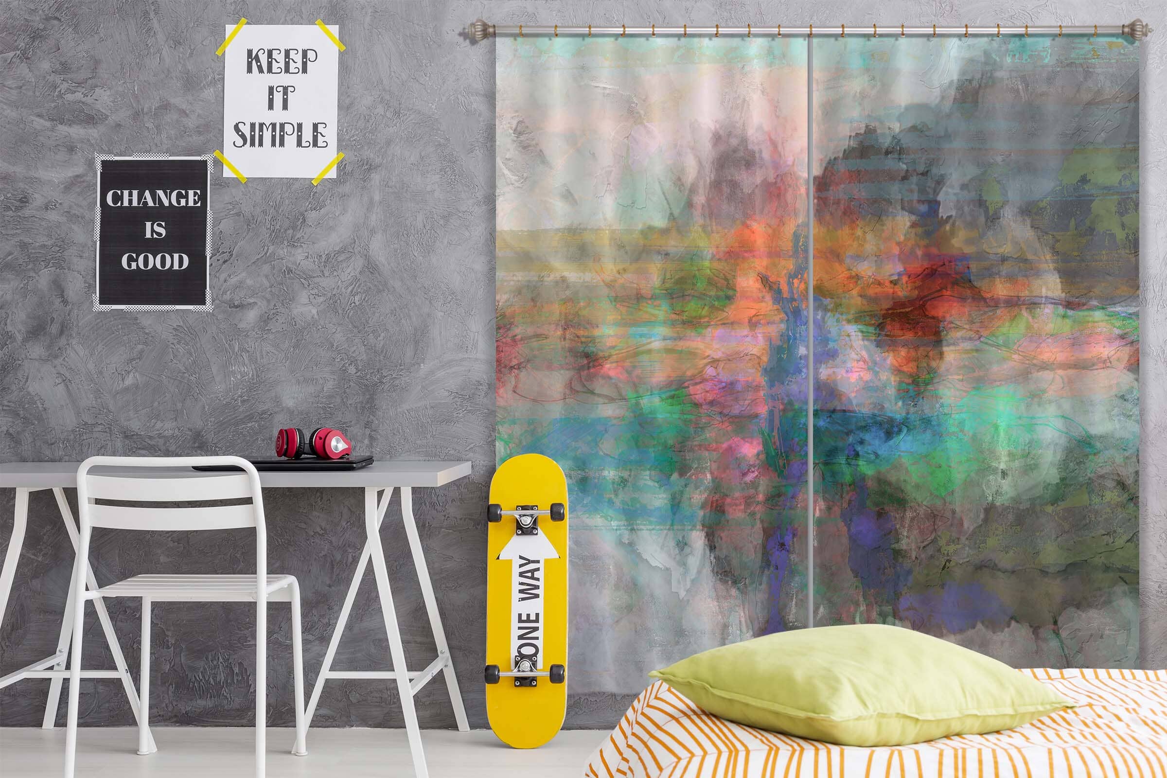 3D Color Graffiti 239 Michael Tienhaara Curtain Curtains Drapes Curtains AJ Creativity Home