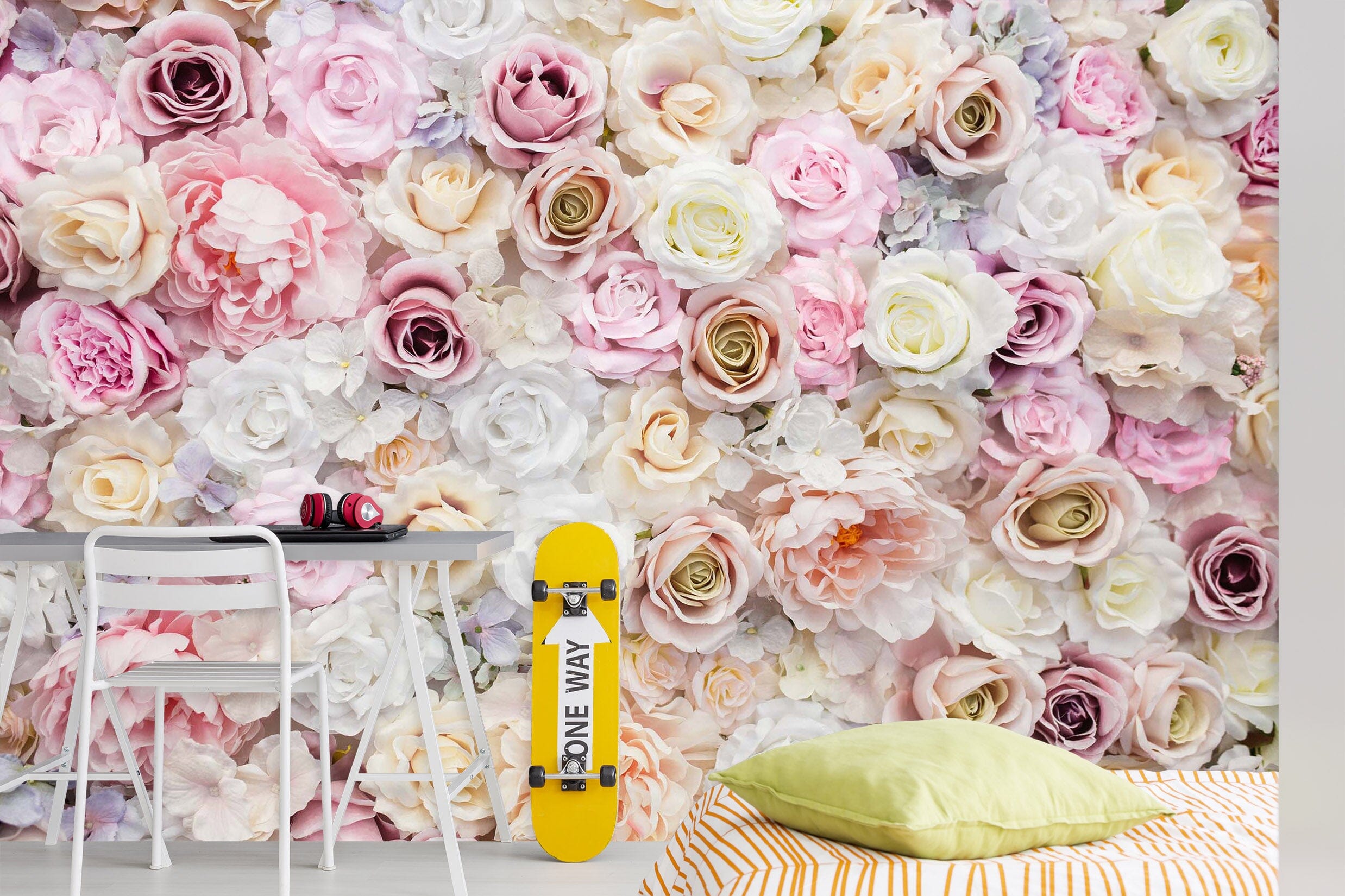 3D Colored Rose Flower 91 Wall Murals Wallpaper AJ Wallpaper 2