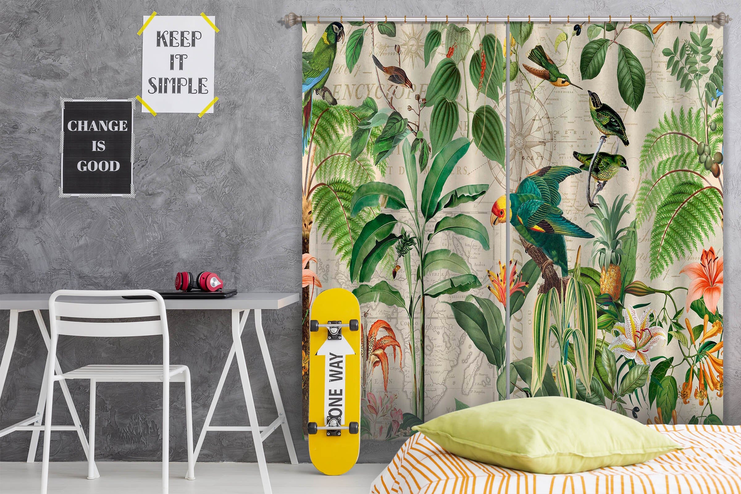 3D Kingdom Of Birds 073 Andrea haase Curtain Curtains Drapes Curtains AJ Creativity Home