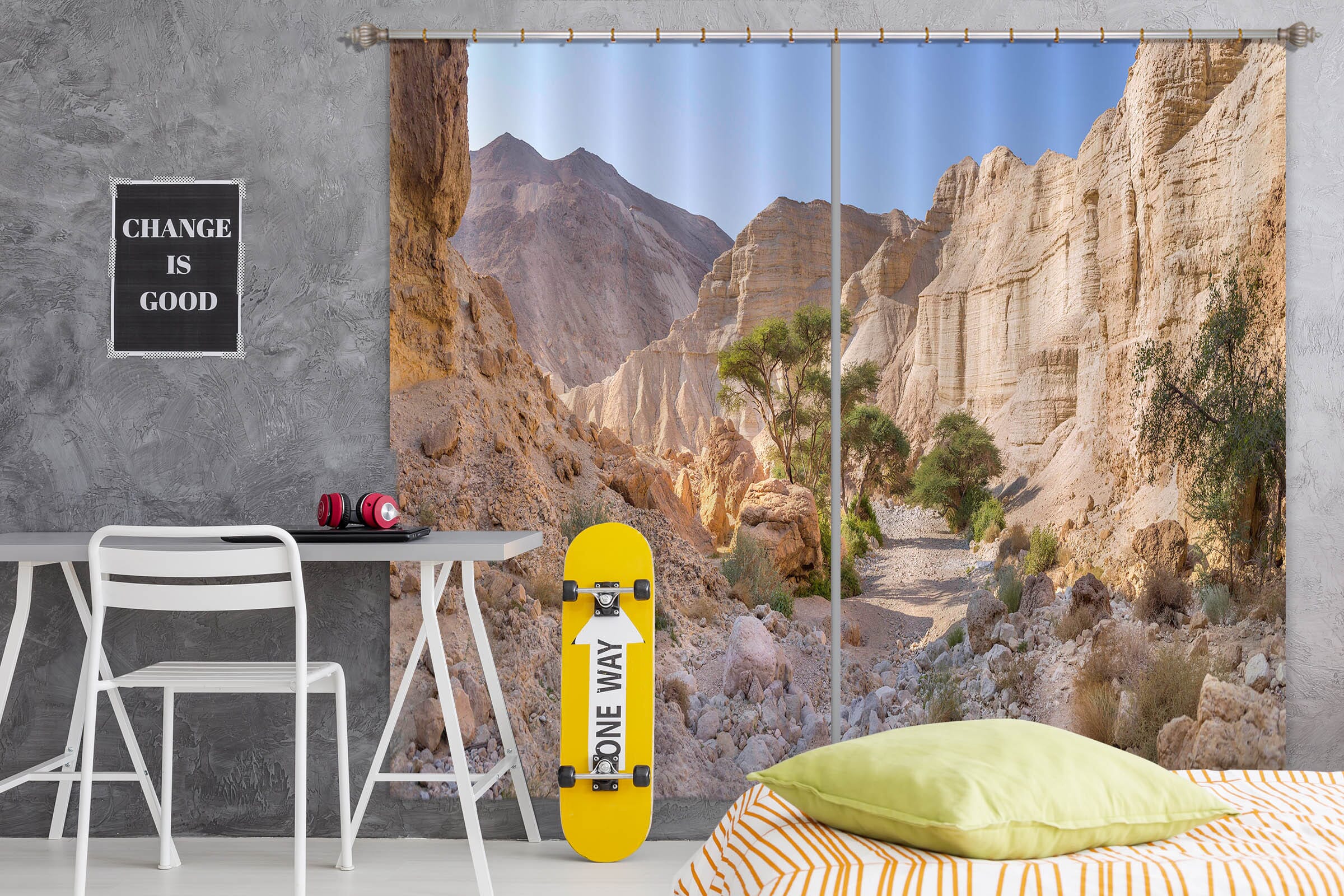 3D Sunny Valley 230 Assaf Frank Curtain Curtains Drapes Curtains AJ Creativity Home