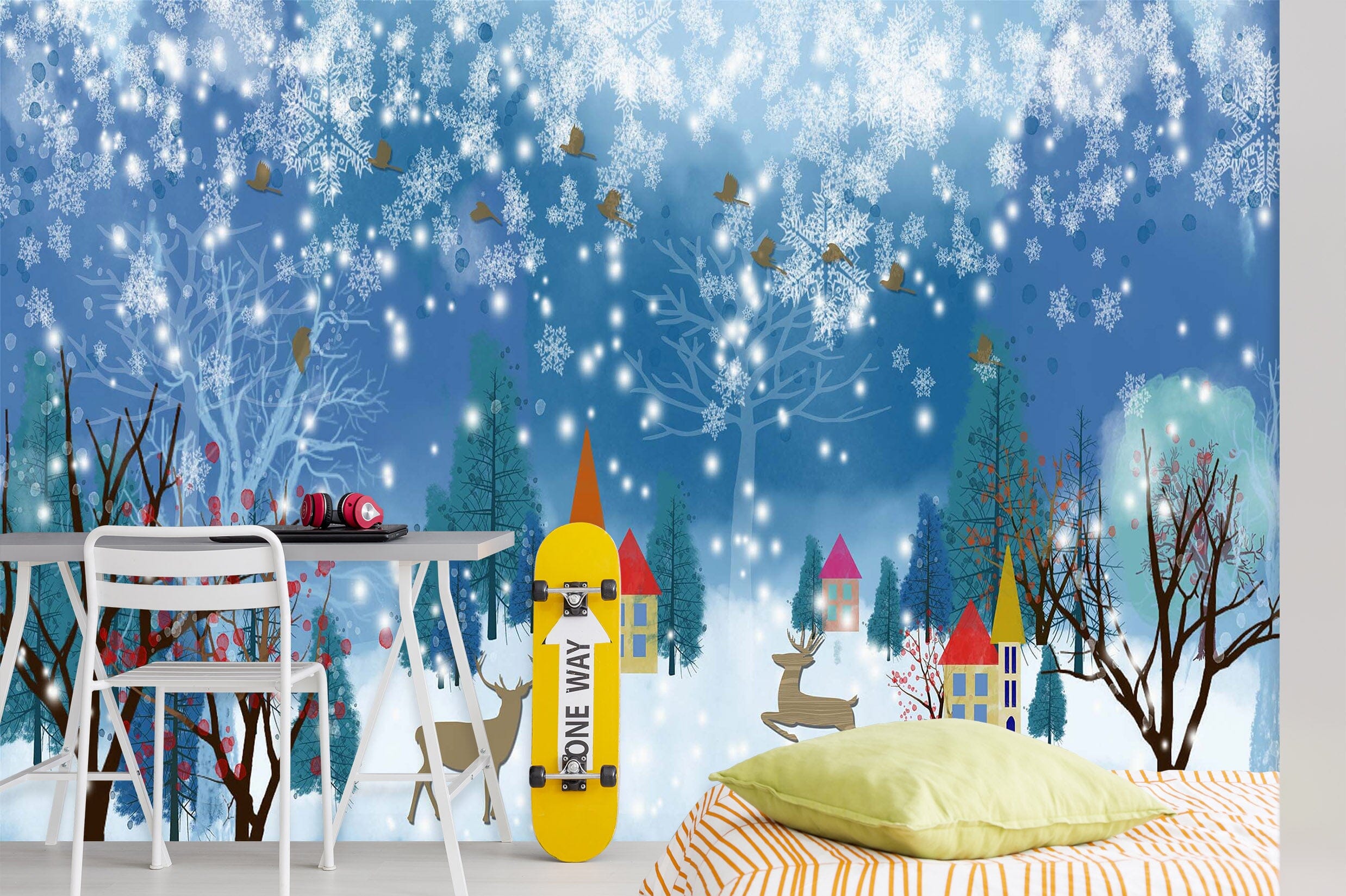 3D Snow Castle 2056 Wall Murals Wallpaper AJ Wallpaper 2