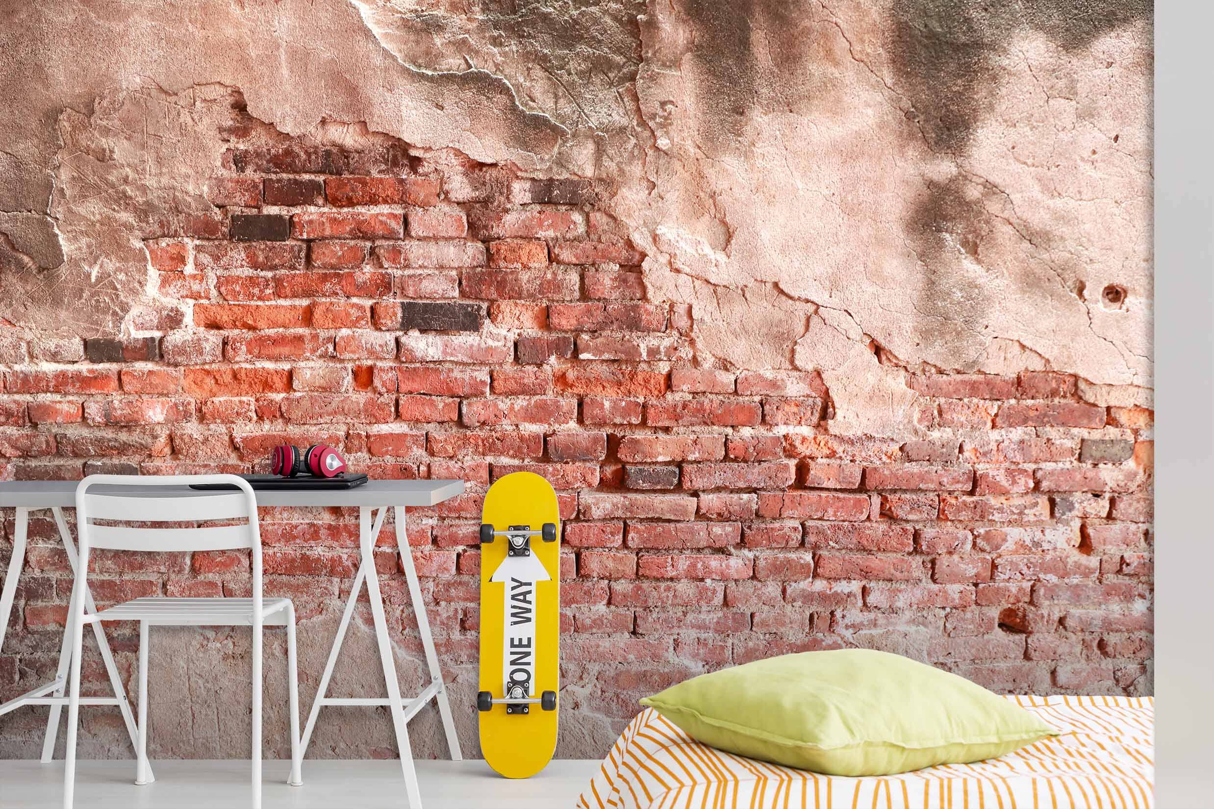 3D Red Brick Wall 46 Wall Murals 5 metres long and 2.4 metres high Wallpaper AJ Wallpaper 2