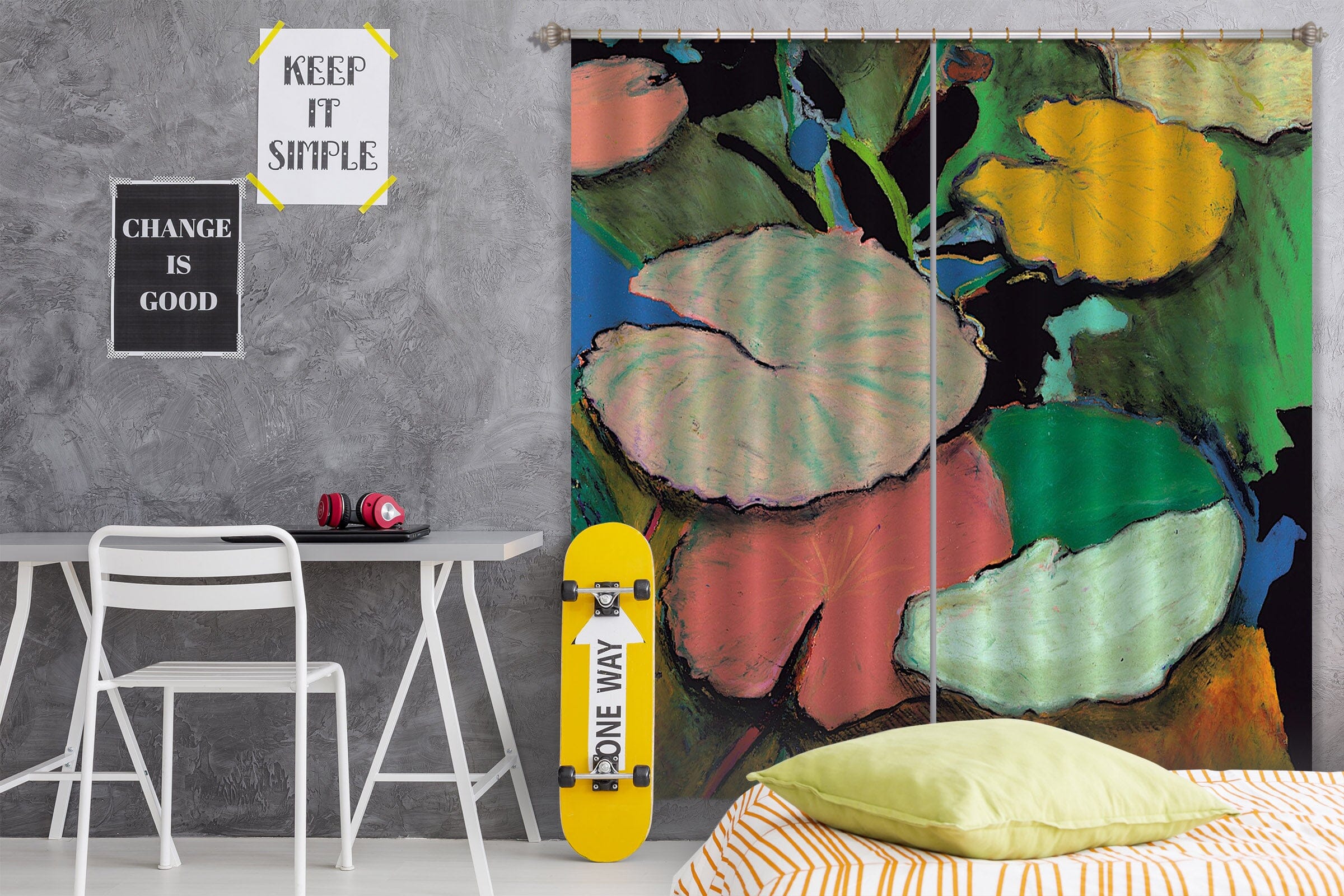 3D Windchime Spring 300 Allan P. Friedlander Curtain Curtains Drapes Curtains AJ Creativity Home