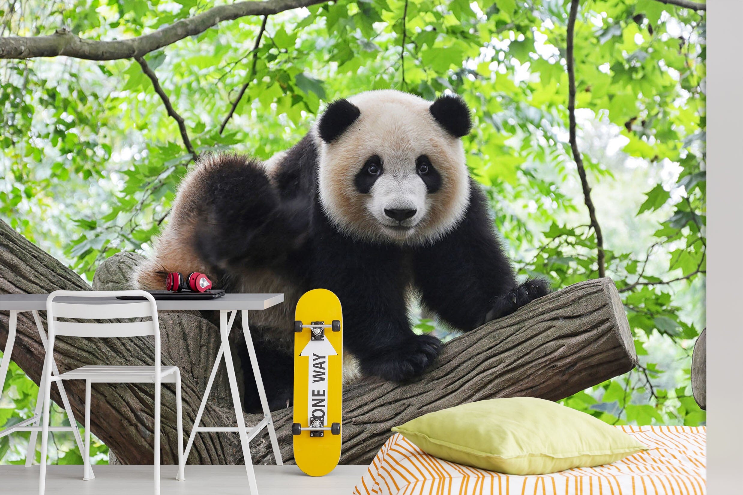 3D Giant Panda Tree 247 Wall Murals Wallpaper AJ Wallpaper 2