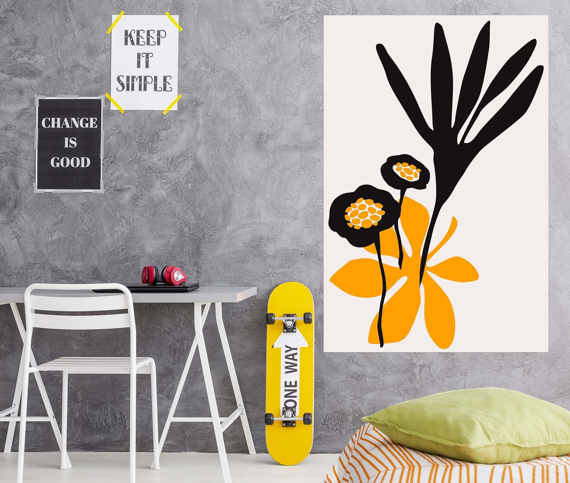 3D Flowers Leaves 114 Boris Draschoff Wall Sticker Wallpaper AJ Wallpaper 2