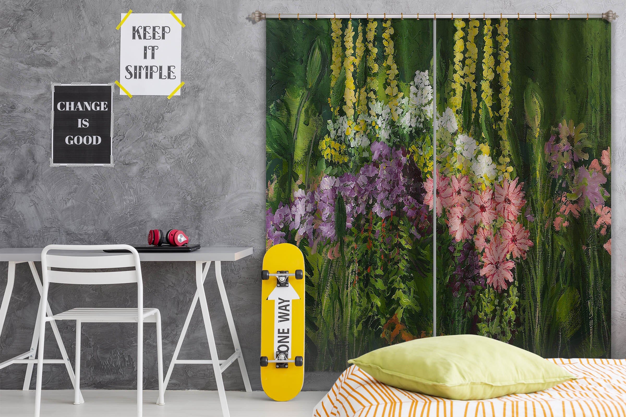 3D Flower Dance 160 Allan P. Friedlander Curtain Curtains Drapes Curtains AJ Creativity Home