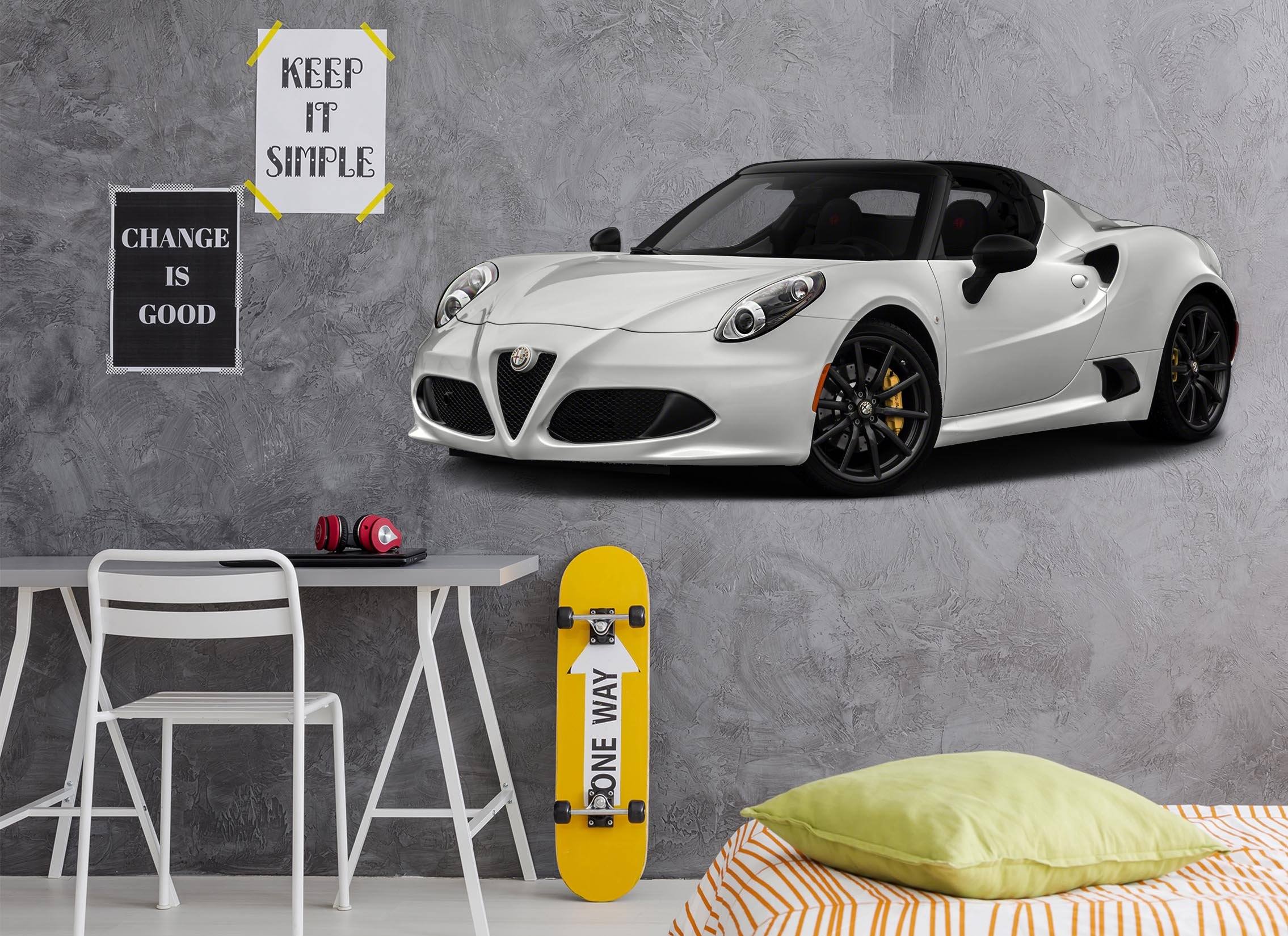 3D Alfa Romeo 4C Spider 180 Vehicles Wallpaper AJ Wallpaper