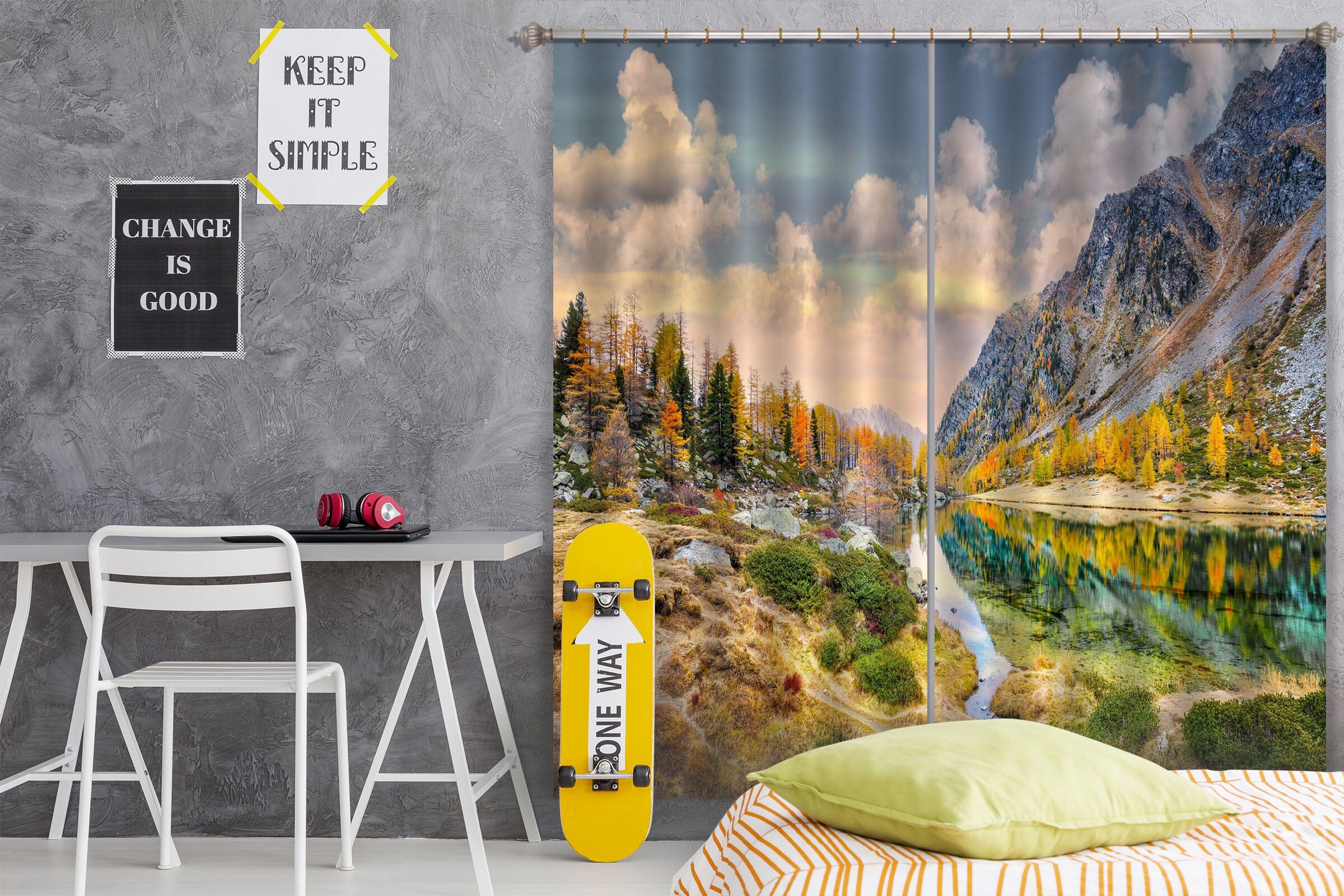 3D Sunny Forest 049 Marco Carmassi Curtain Curtains Drapes Curtains AJ Creativity Home