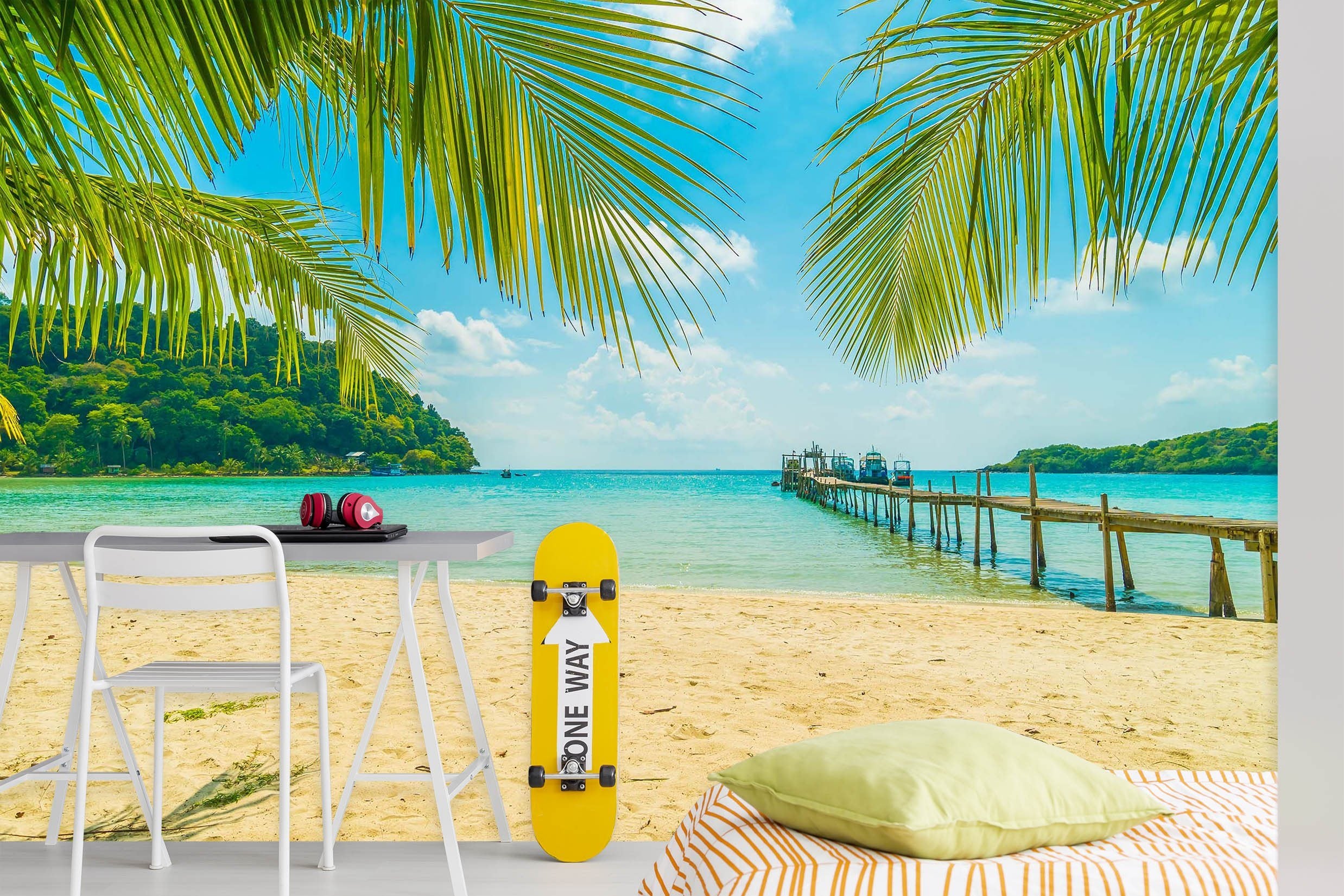 3D Beach Seascape 94 Wall Murals Wallpaper AJ Wallpaper 2