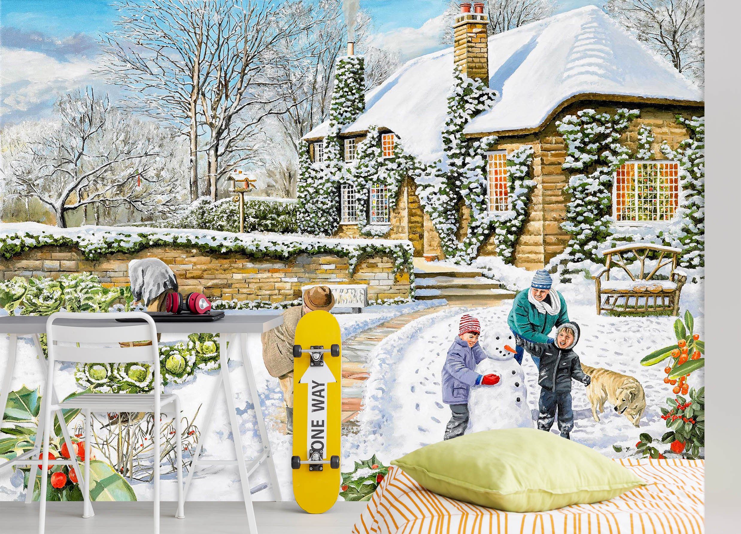 3D A Winter Garden 1003 Trevor Mitchell Wall Mural Wall Murals Wallpaper AJ Wallpaper 2